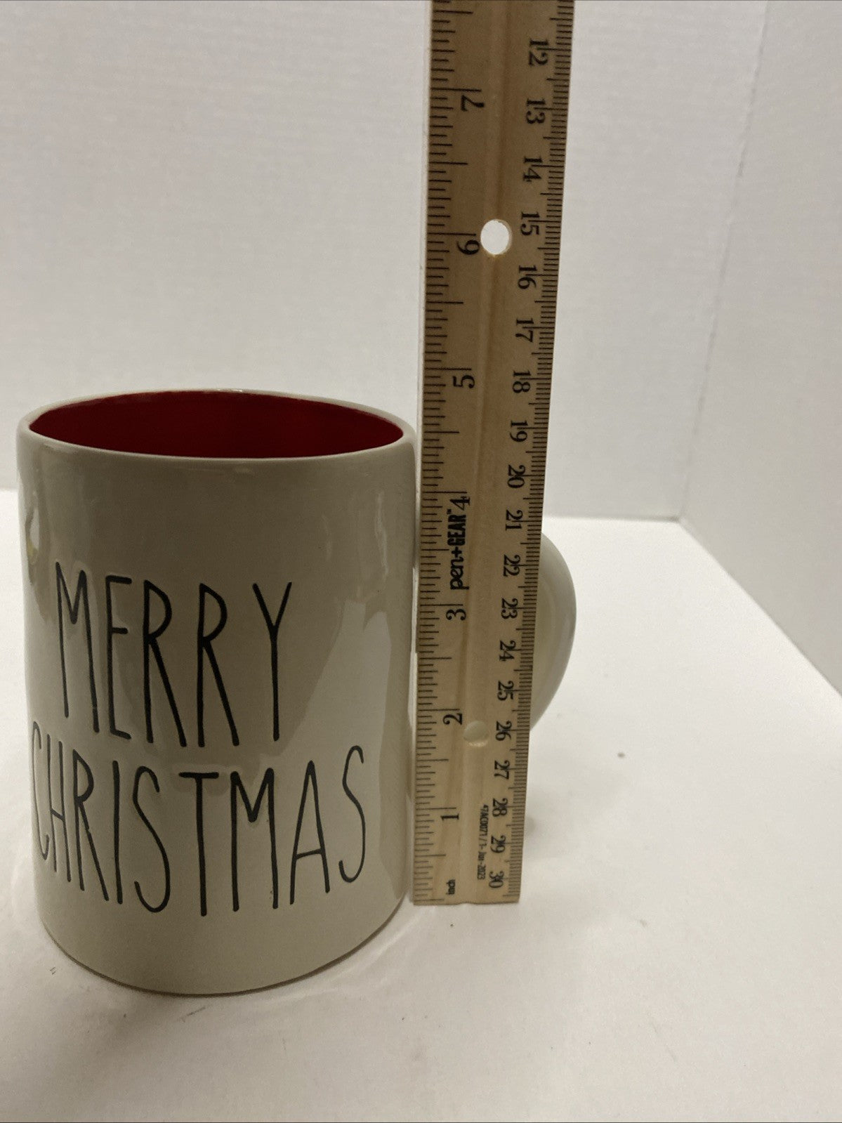 A Tyler - Merry Christmas ceramic coffee, tea cup/mug with Red  Inside