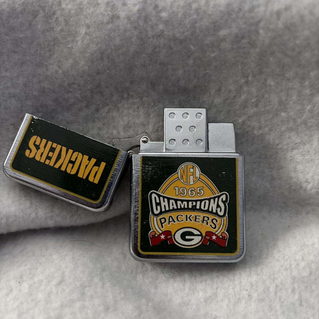 Zippo Lighter Nfl Green Bay Packers 1965 Champions Used