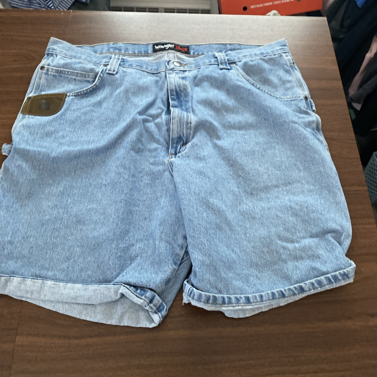 Wrangler Riggs Workwear Denim Carpenter Mens Jeans Shorts 42