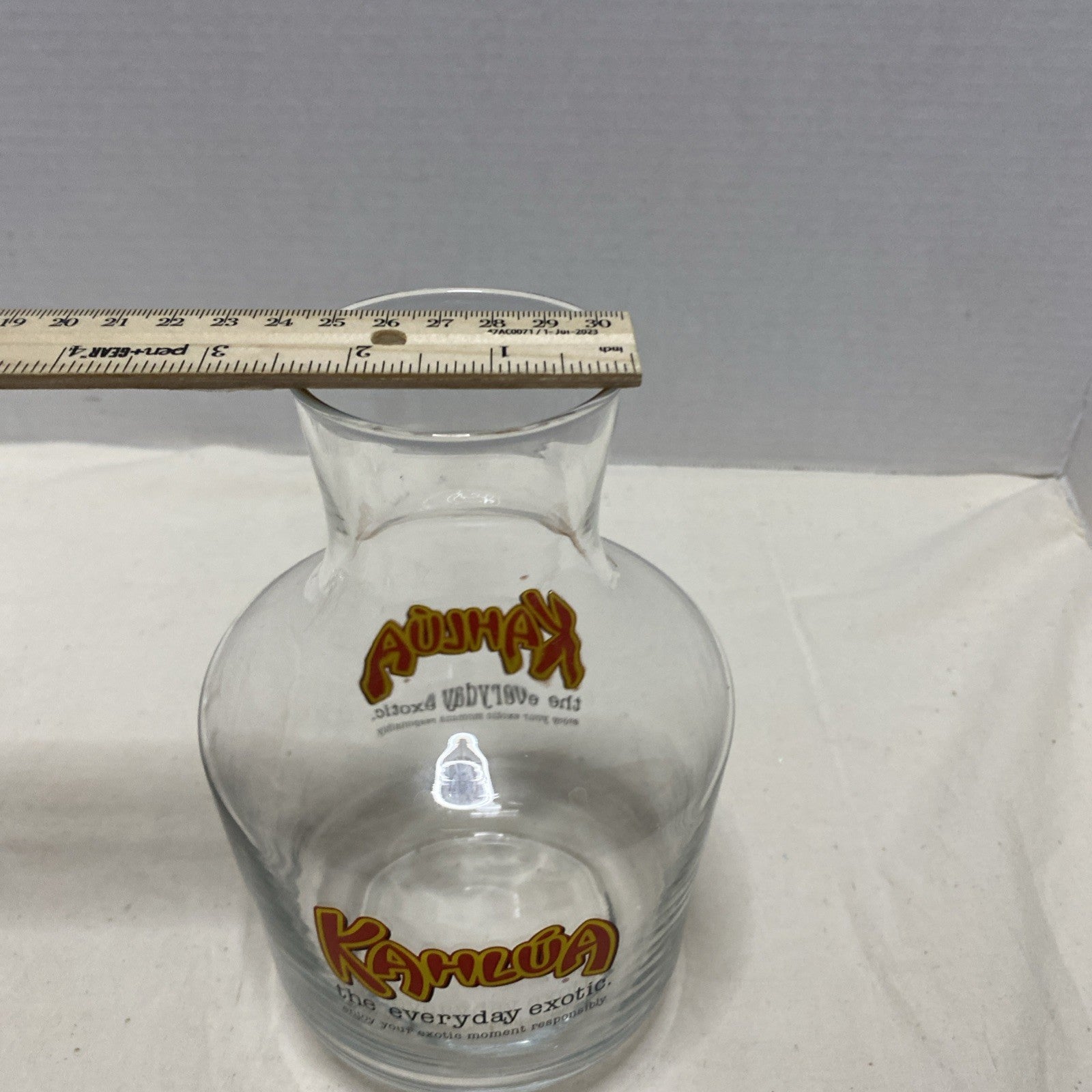 Kahlua glass decanter pitcher coffee rum liqueur decanter