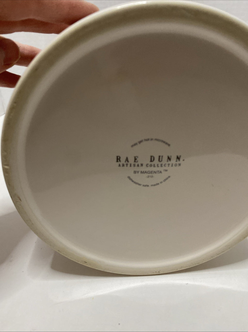 Rae Dunn Large BAKE utensil holder/canister -no lid -farmhouse kitchen decor