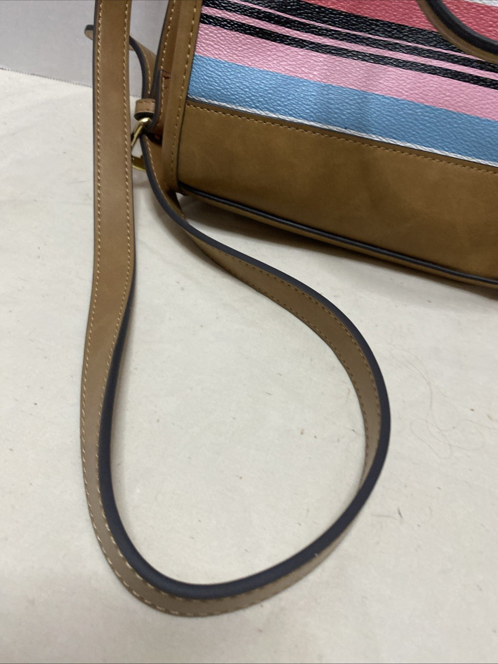 Liz Claiborne Tote Crossbody Bag Striped