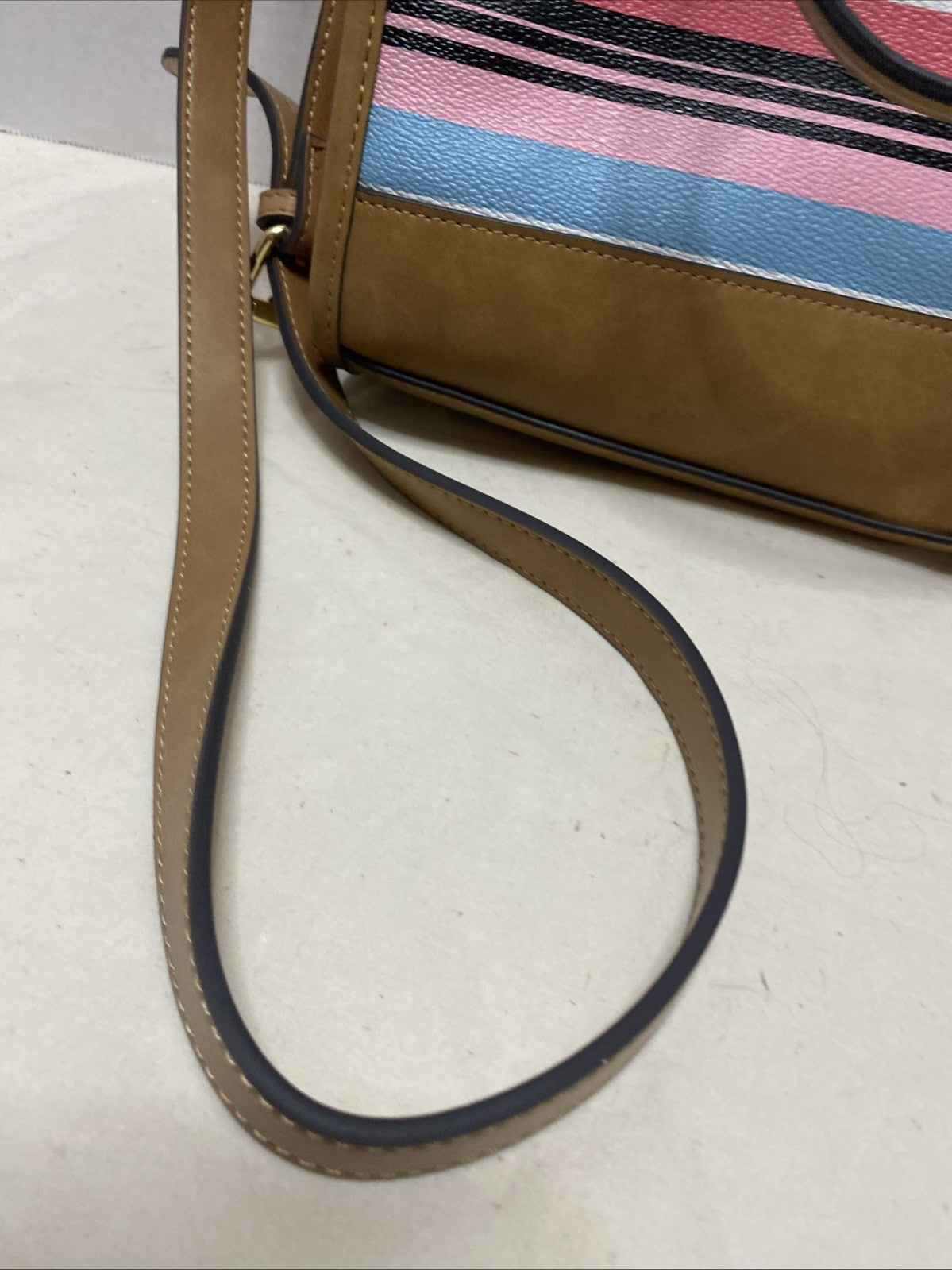Liz Claiborne Tote Crossbody Bag Striped