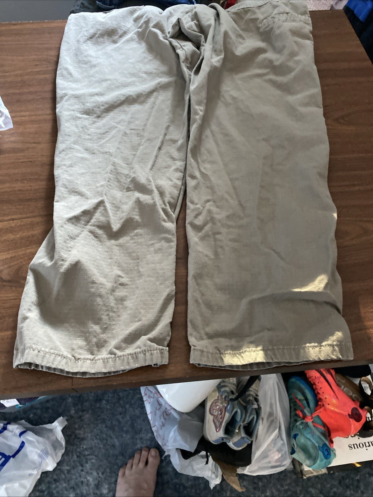 Wrangler RIGGS Workwear Pants Mens 40 x 30 Tan/Khaki Cargo