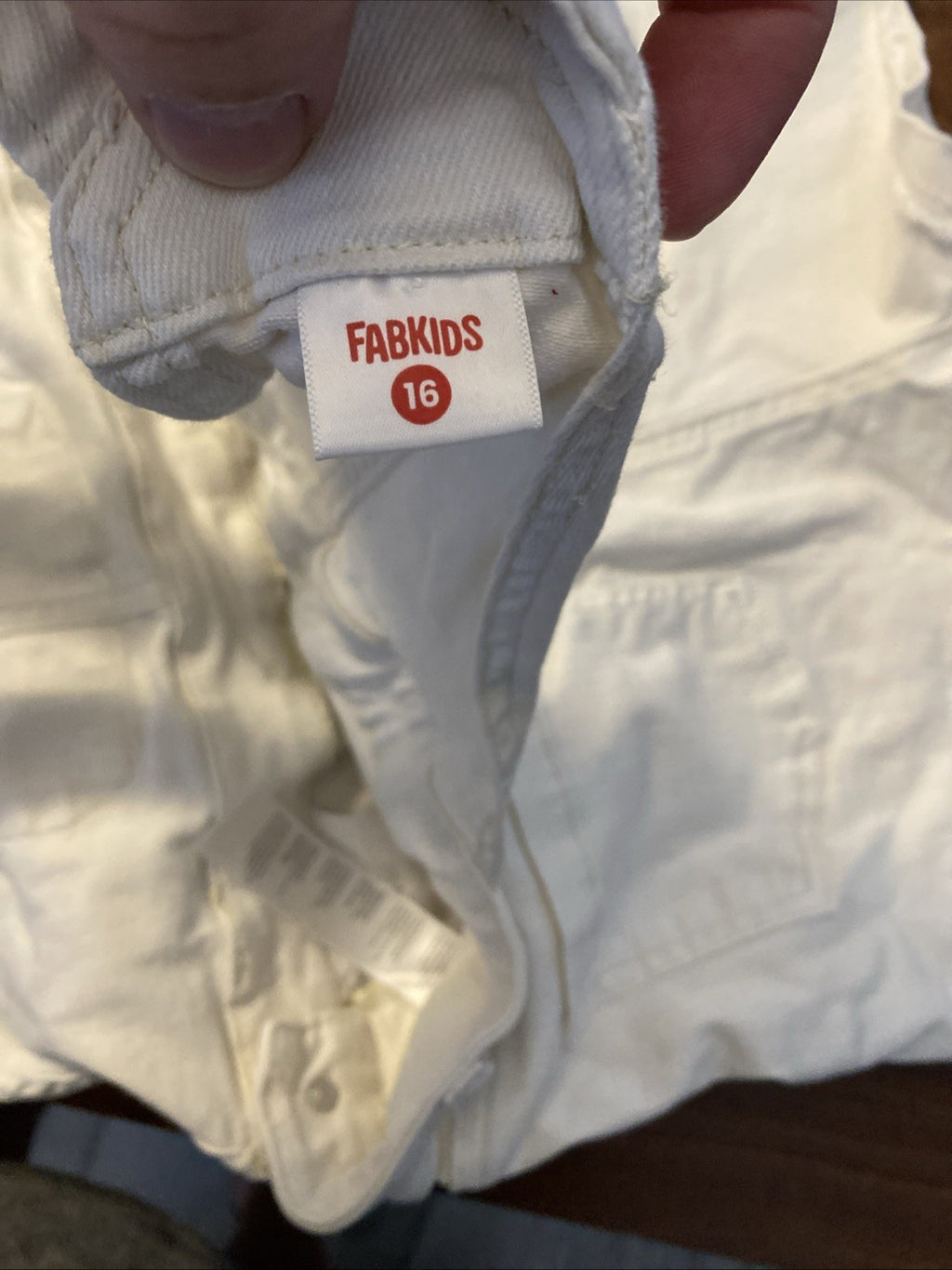 Fankids Bib Overalls Shorts (16) White