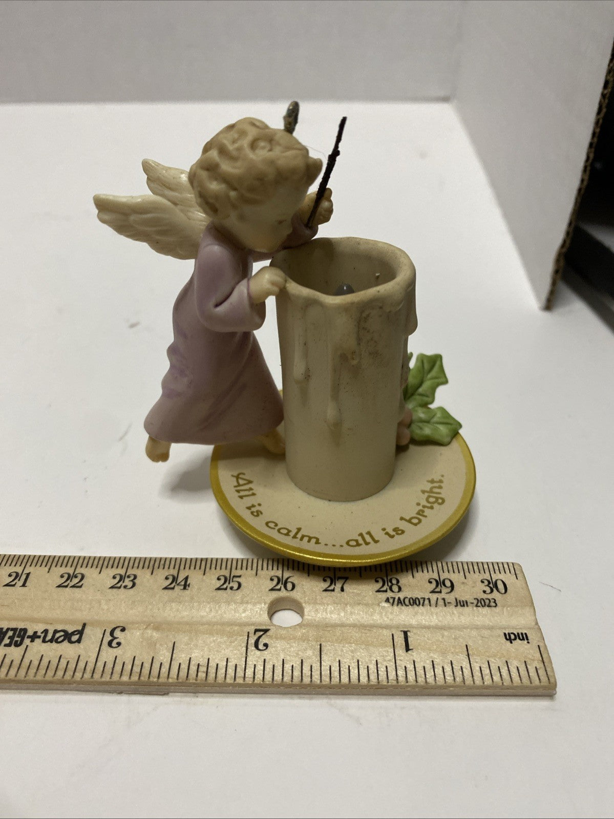 Hallmark Keepsake Ornament ~ 2008 Let It Shine ~ Light Feature ~ Angel & Candle