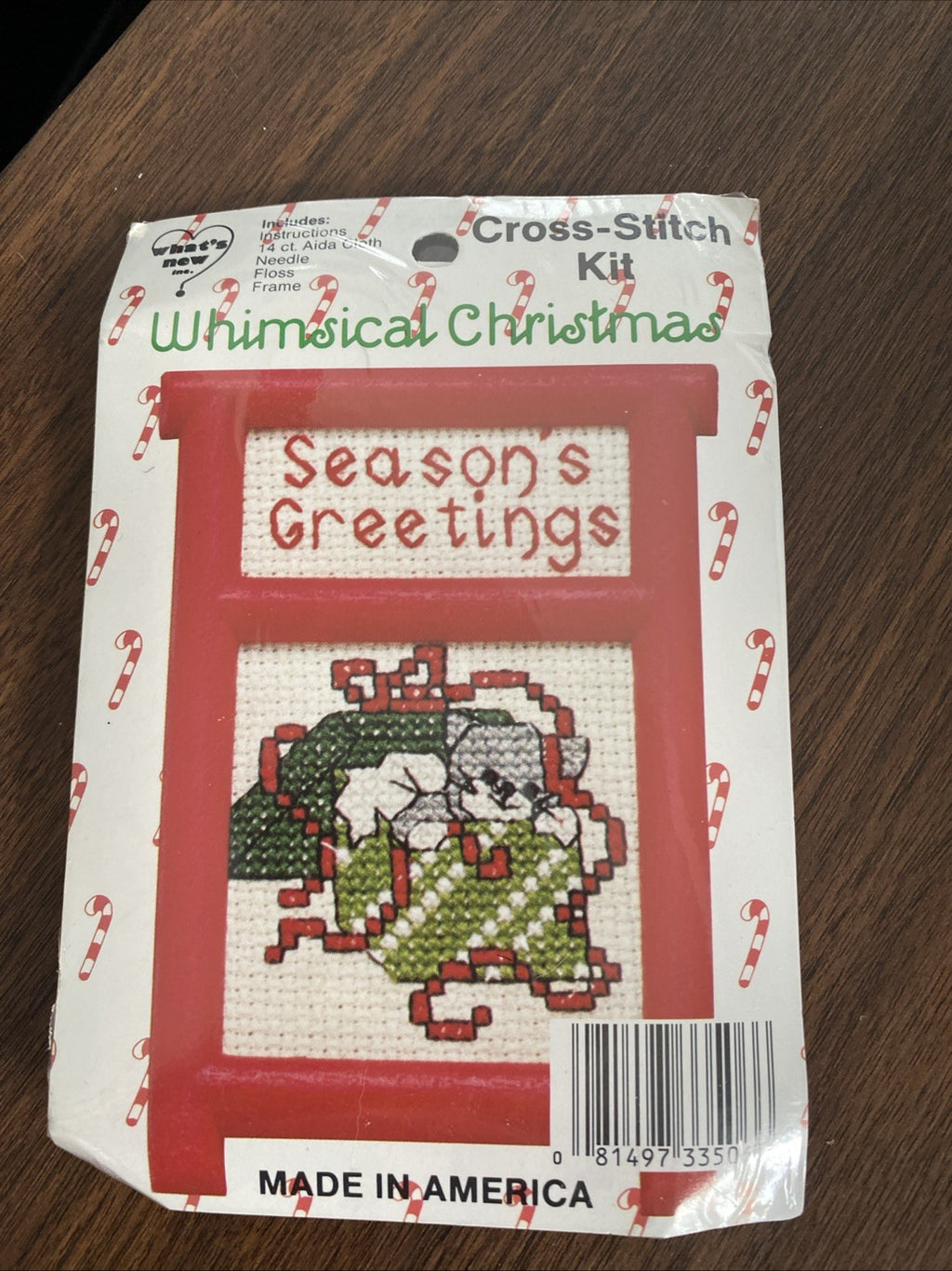 Whimsical Christmas Ornament Counted Cross Stitch Kit Cat What's New