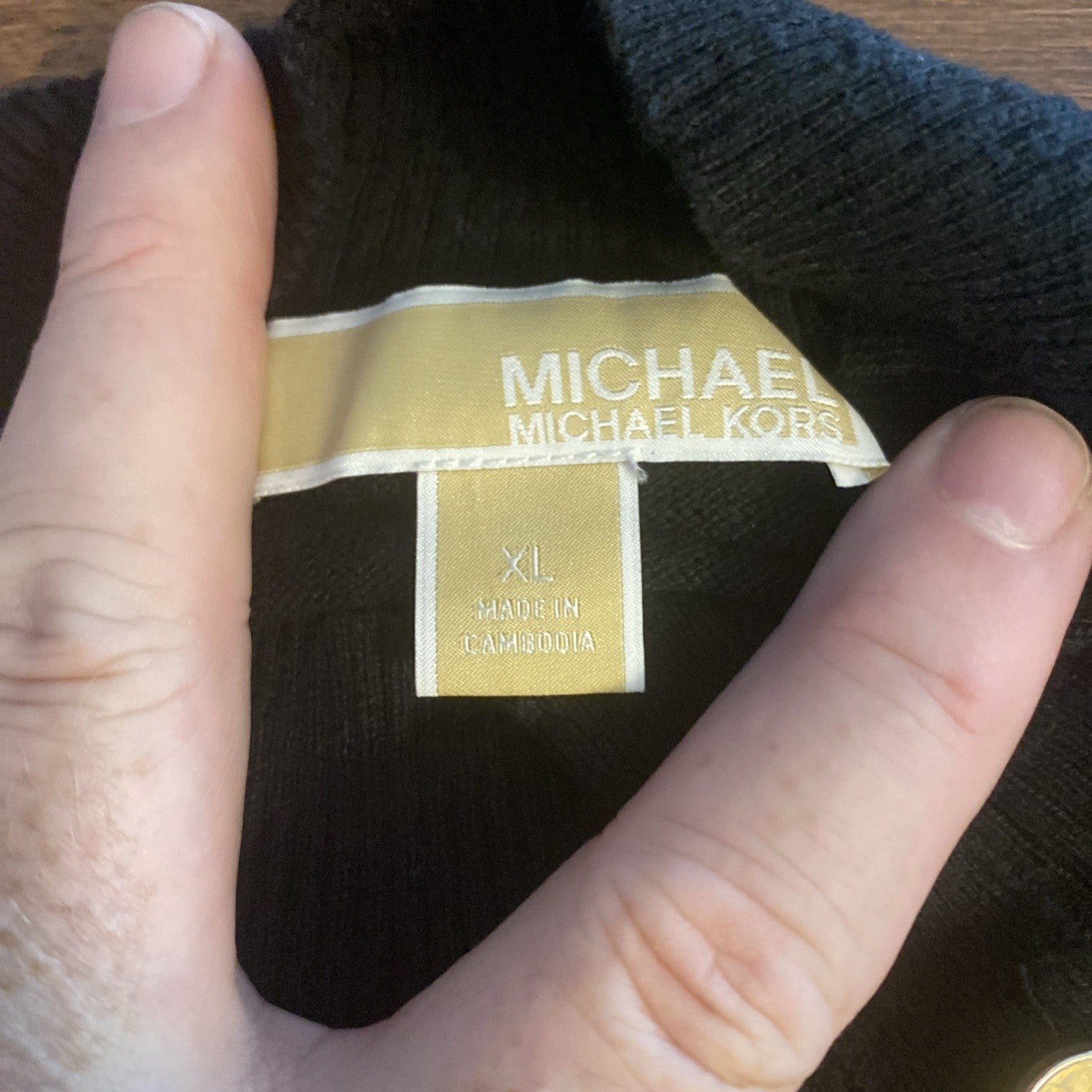 Michael Kors extra-large women’s sweater long sleeve black