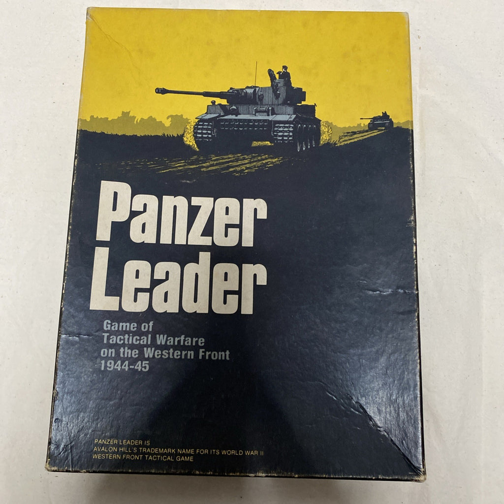 Vintage Avalon Hill Panzer Leader Board Game of Tactical Warfare 1944-45