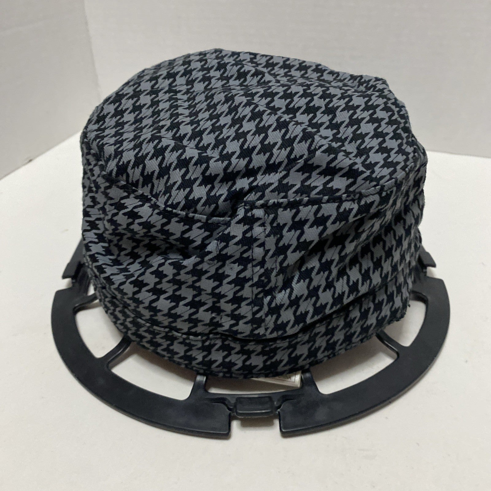 Hurley Hat Cap Pink Gray Houndstooth Military Cadet Adjustable Women Skate Small
