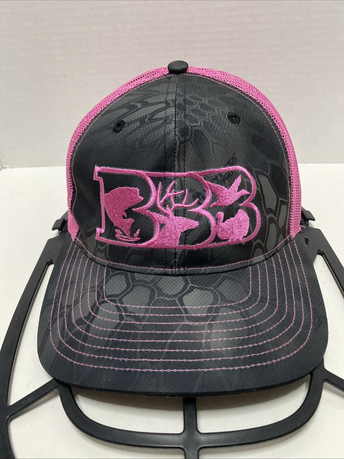 BBB Pink Embroidery Hat Cap Snapback Mesh Back Adjustable