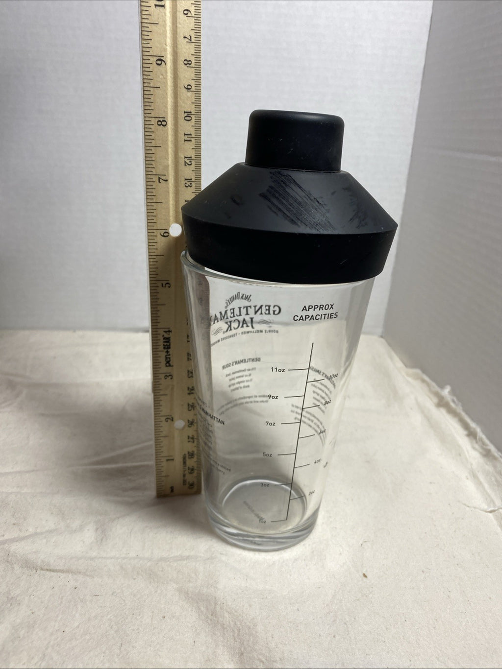 Gentleman Jack Daniel's Tennessee Whiskey Recipe Shaker Glass