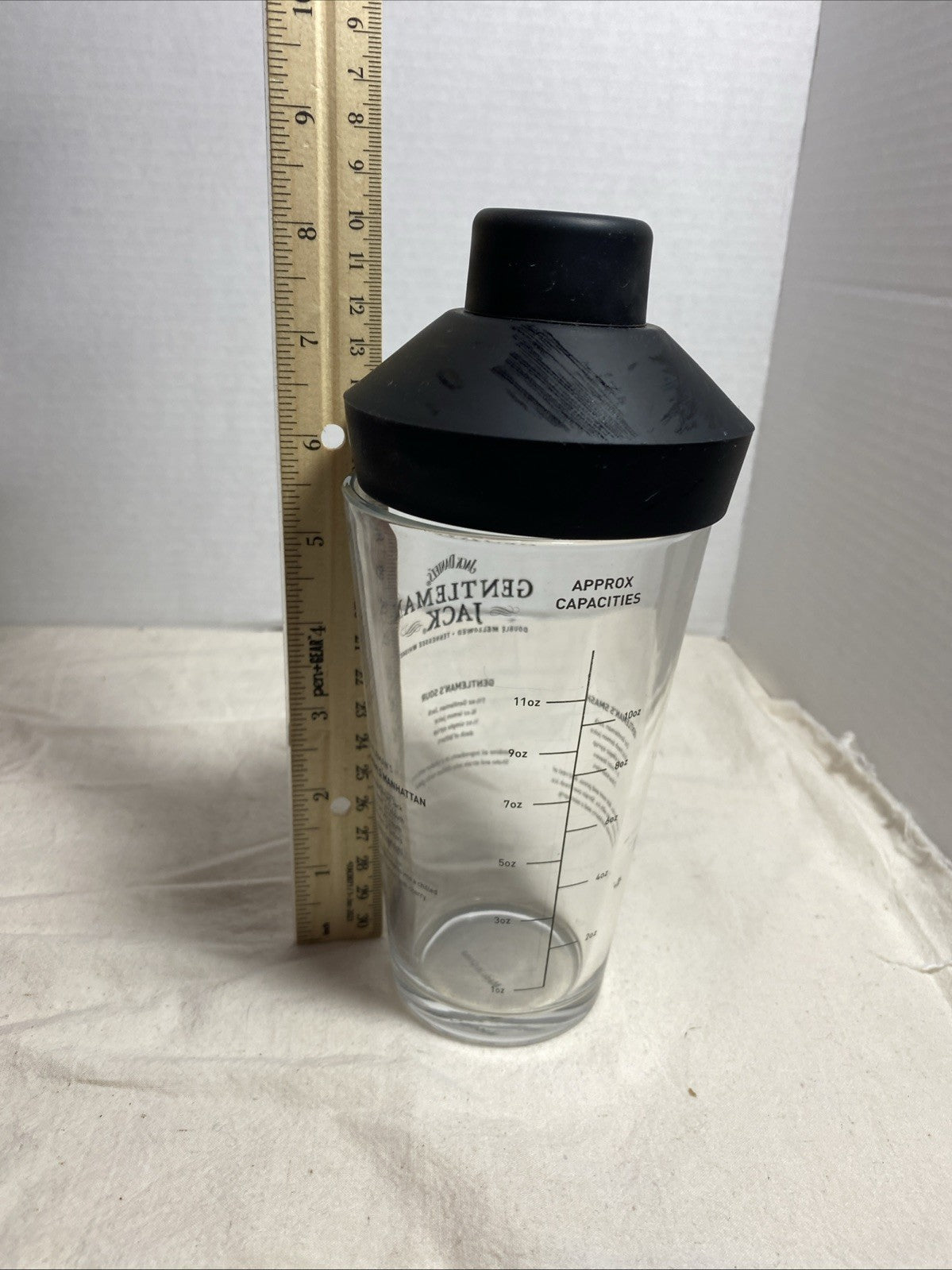 Gentleman Jack Daniel's Tennessee Whiskey Recipe Shaker Glass