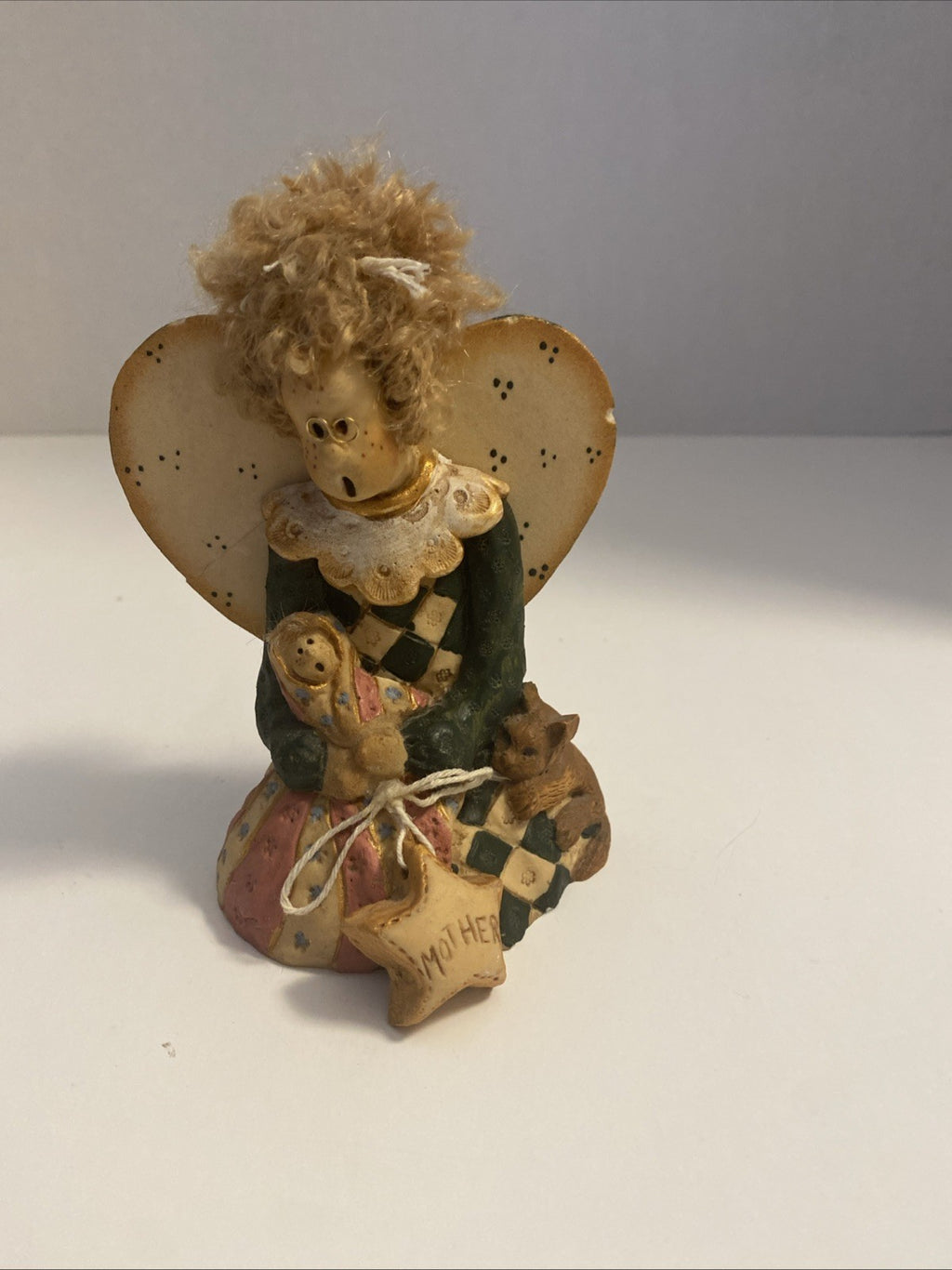 Vintage Designs by Diana Zufall Limited Edition 3964 MOTHER Figurine Yarn Hair