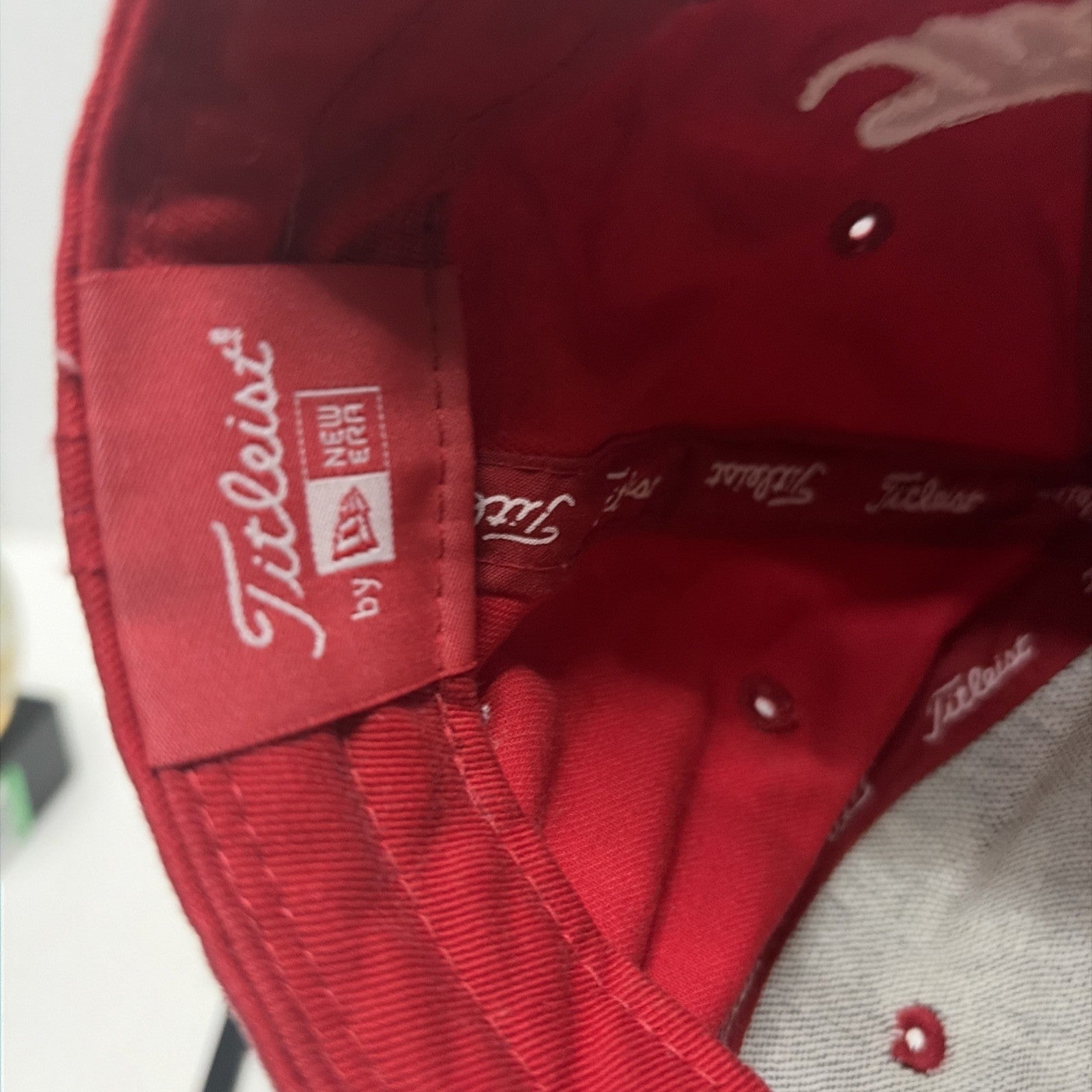 Titleist New Era MLB Cincinnati Reds Logo Golf Hat Cap Strapback NO BALL MARKER