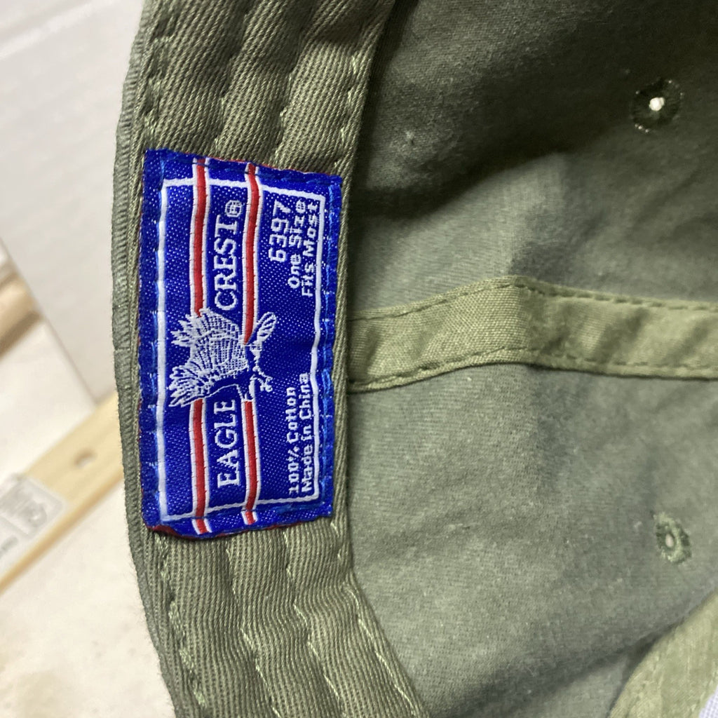 Military Veteran Vet Hat Cap Strap Back Green American Flag Army Mens