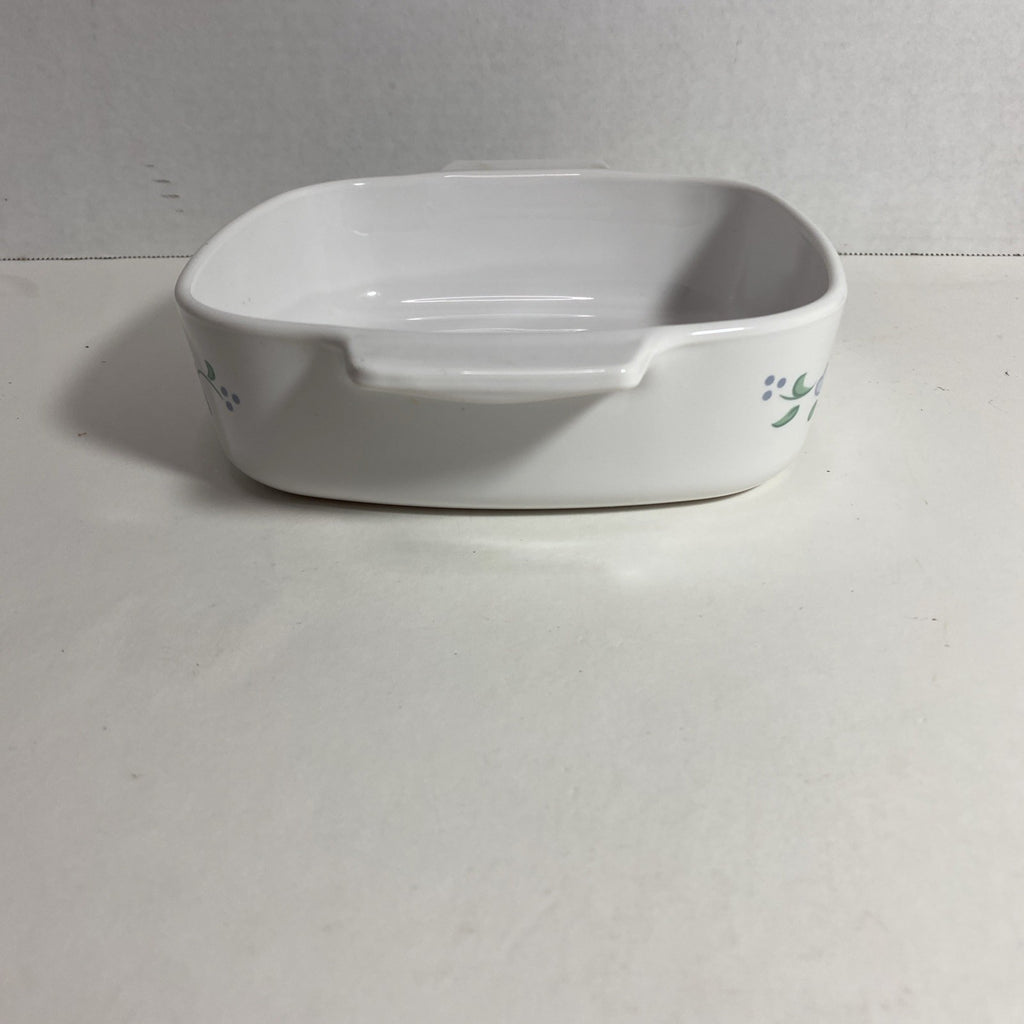 Corning Ware A-1-B Blue Hearts 1 Quart Casserole Dish Square A1B 1 Qt **No lid