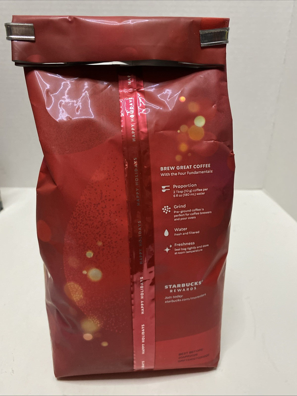 Starbucks HOLIDAY BLEND Medium Roast Ground Coffee 17 Oz. 1 Bag LIMITED Edition