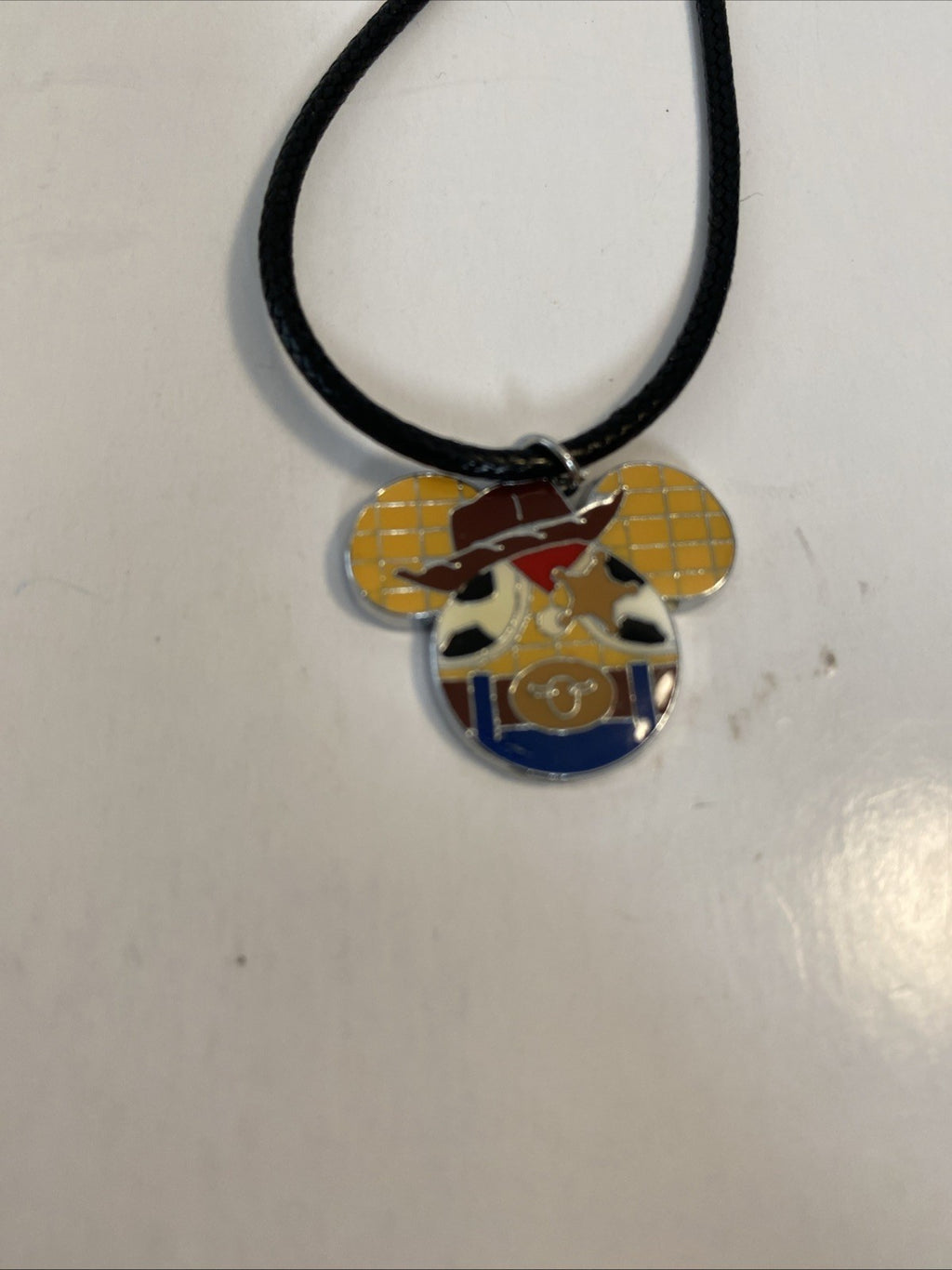 Disney necklace Mickey Mouse shape With Woody Character
