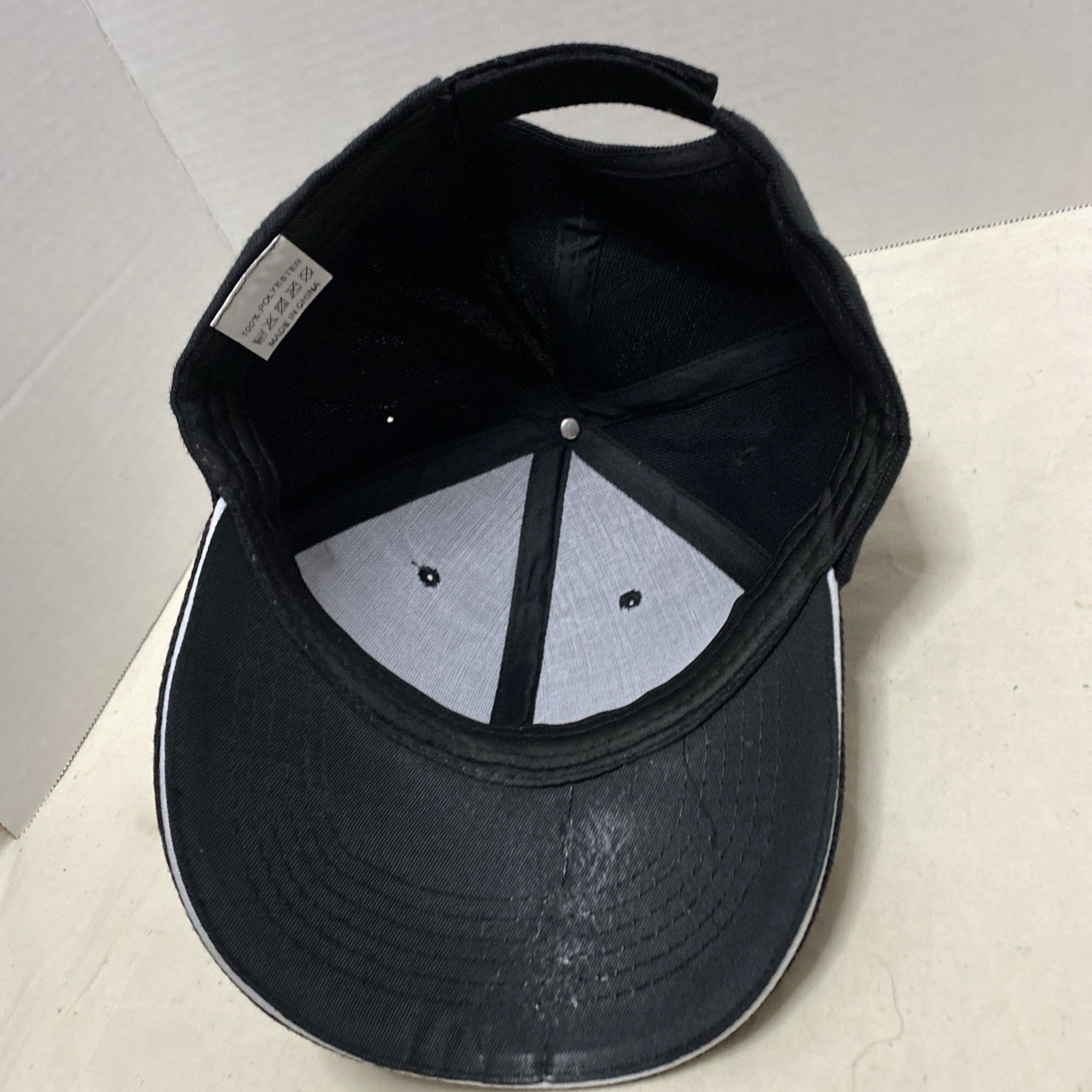 Sports tennis Adjustable black cap hat, tennis cap hat