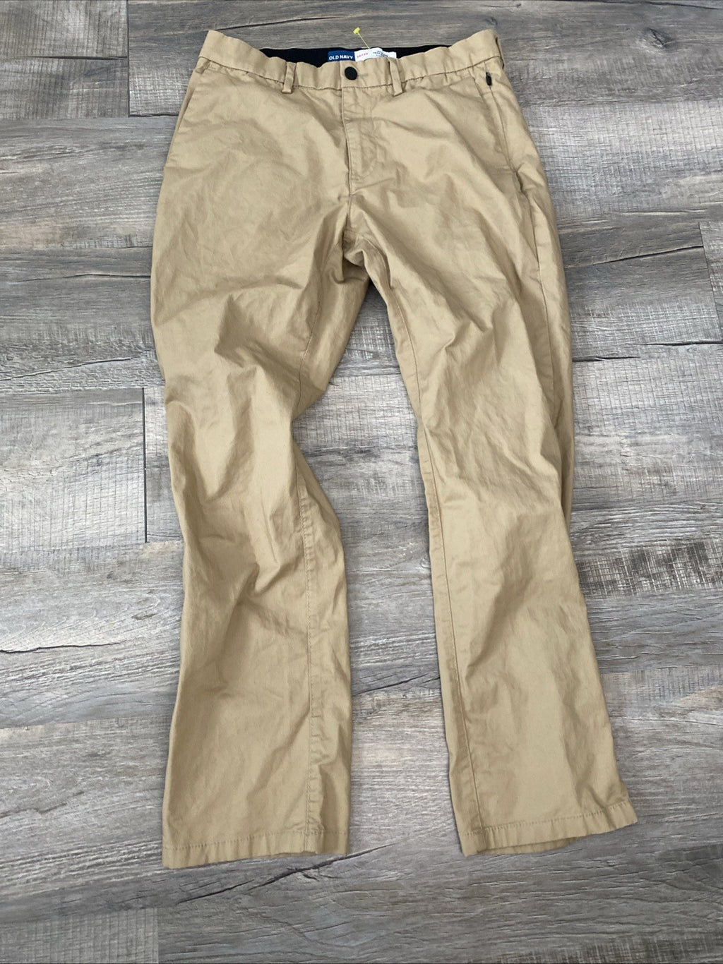 Old Navy Ultimate Straight Pants Men's 32x30 Tan Built In Flex Casual