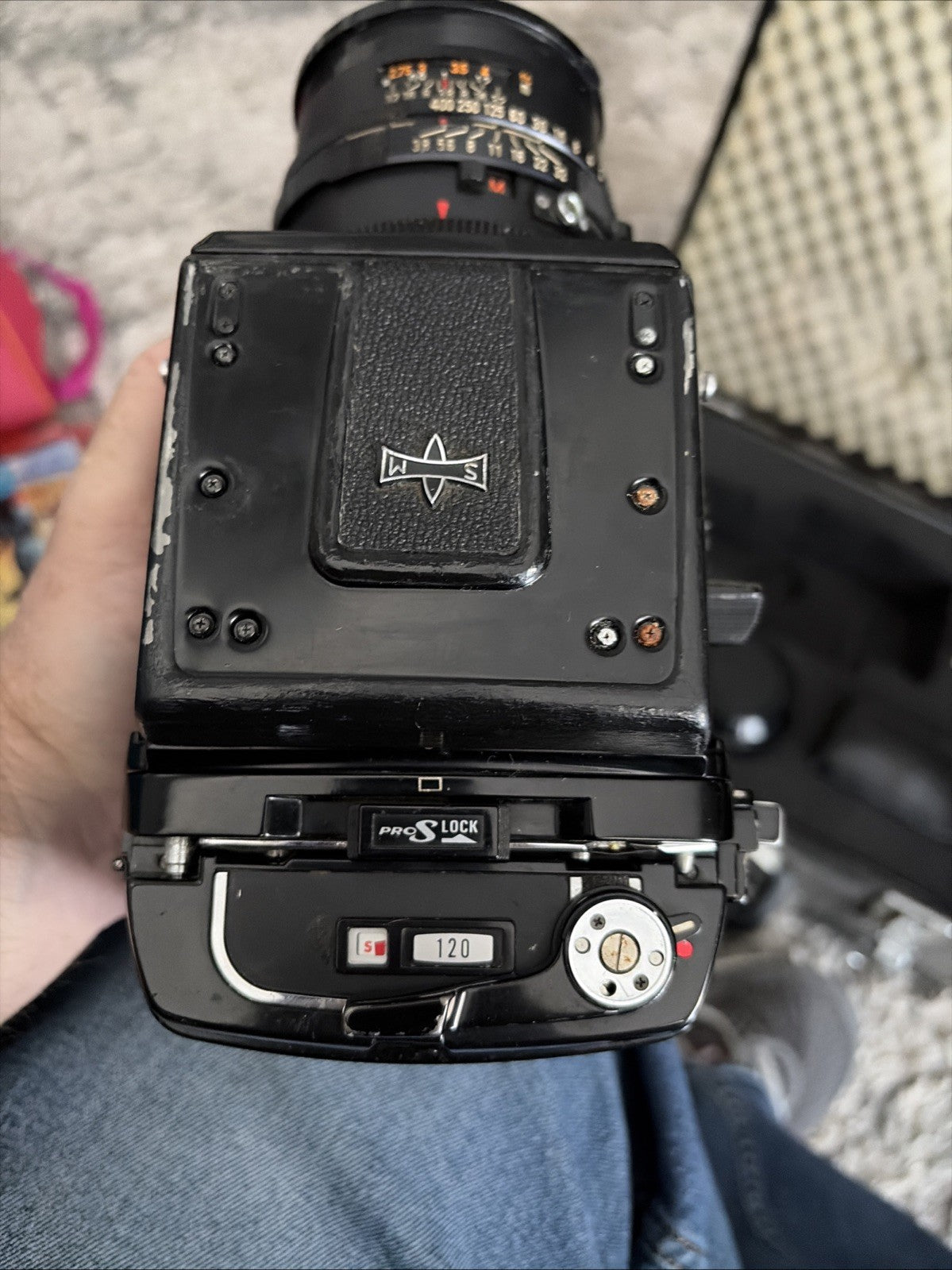 Lot Mamiya RB67 Pro S 90mm f/3.8 Sekor C Lens Film Camera Case And Equipment