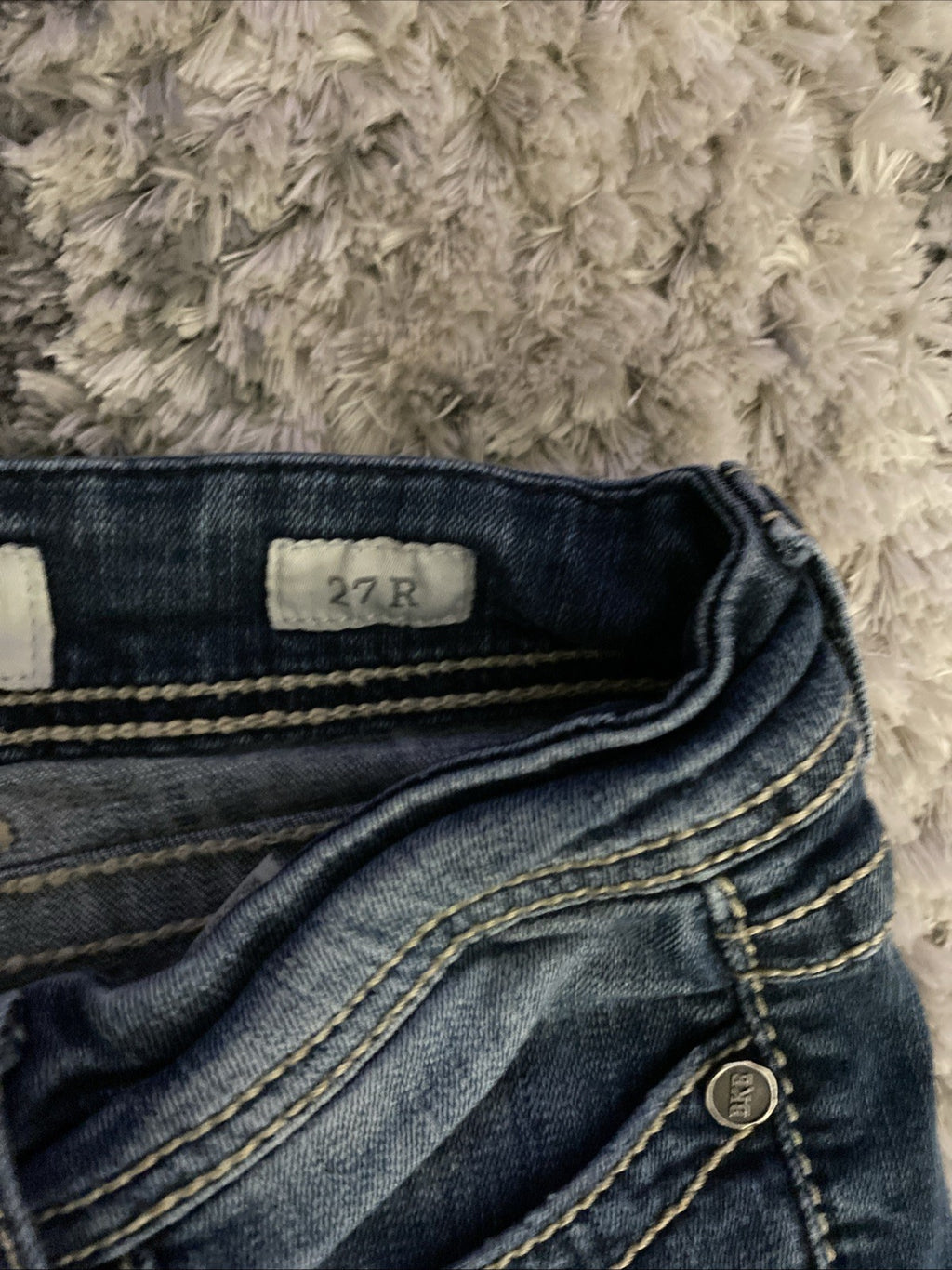 BKE Denim Jeans Women's 27R STELLA Low Rise Skinny Blue Medium Wash (27x31.5)