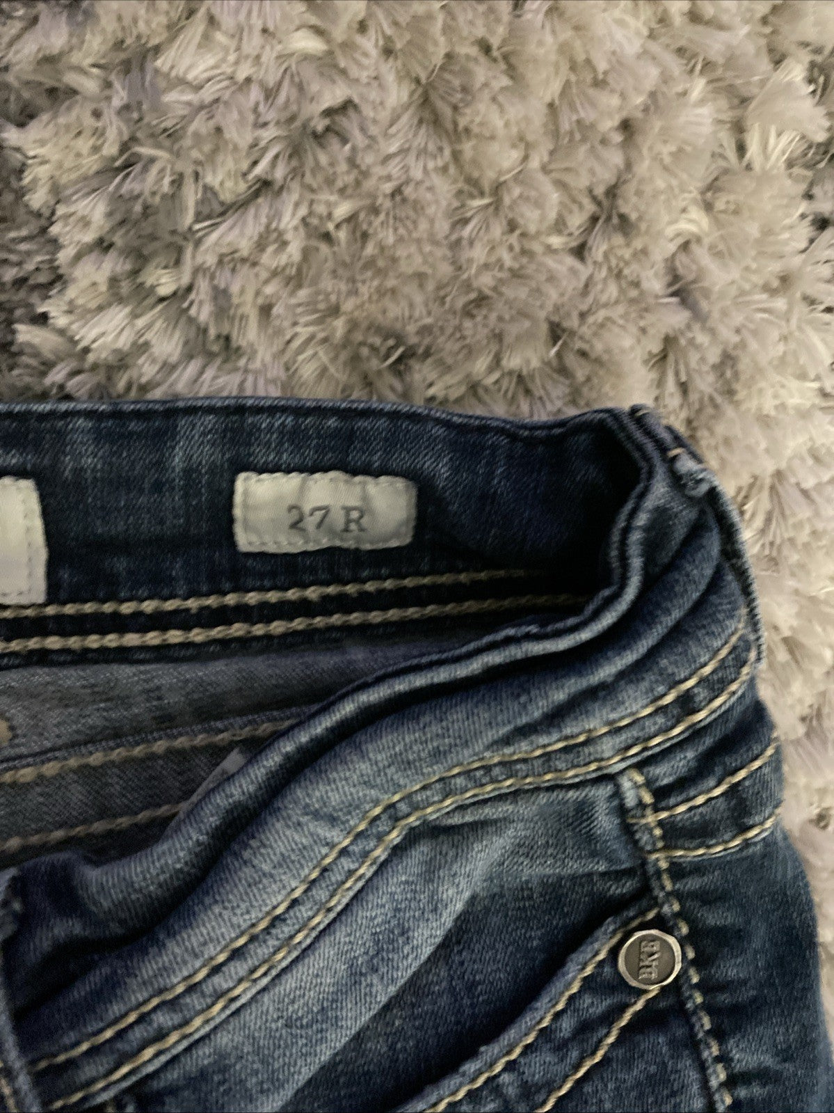 BKE Denim Jeans Women's 27R STELLA Low Rise Skinny Blue Medium Wash (27x31.5)