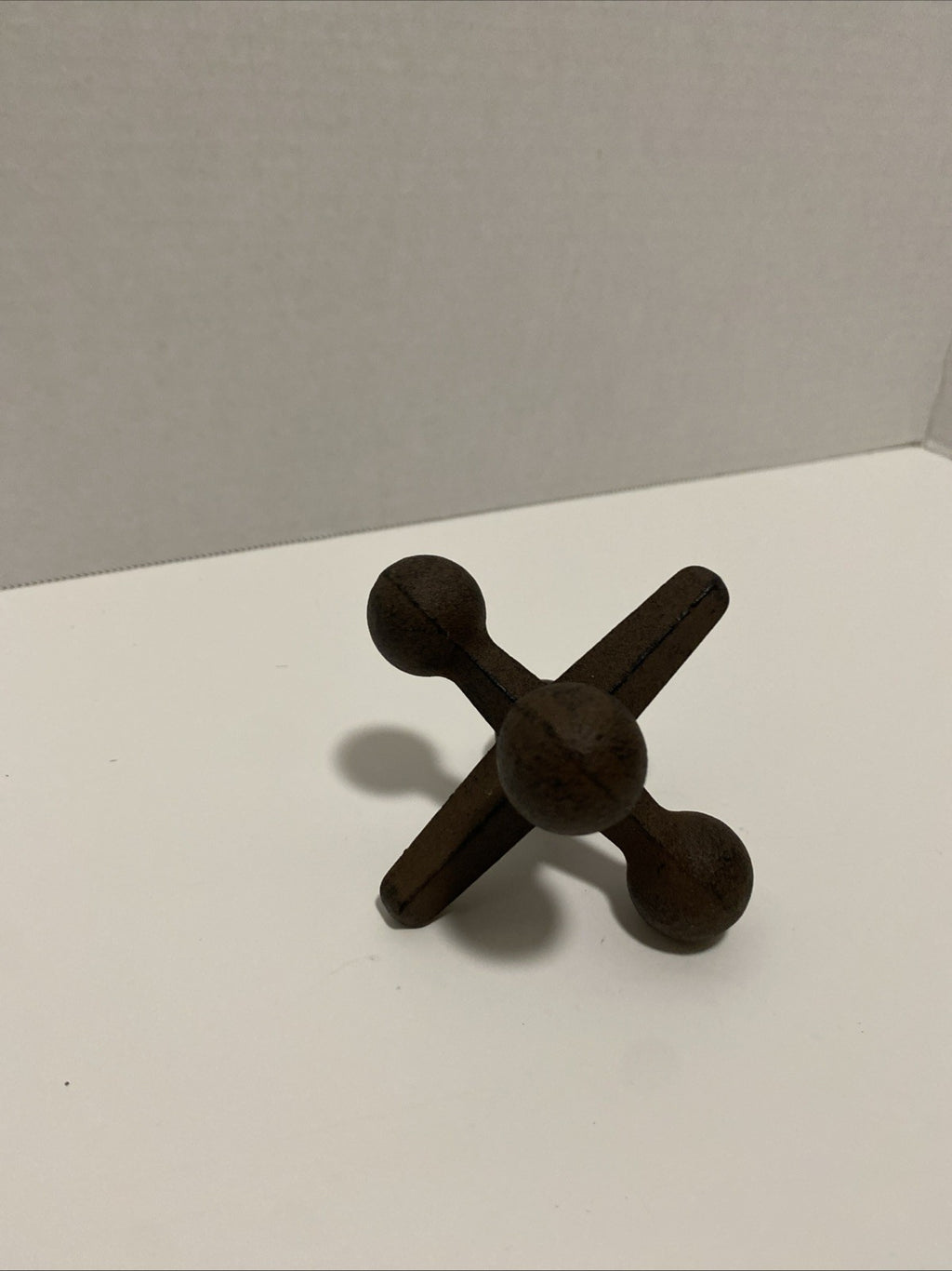 Vintage Cast Iron Jack Bookend Heavy Duty Doorstop Paperweight  4"