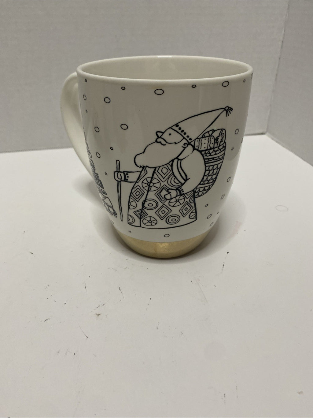 Santa Christmas Mug Christmas Coffee Cup with Santa Made By Cypress Home
