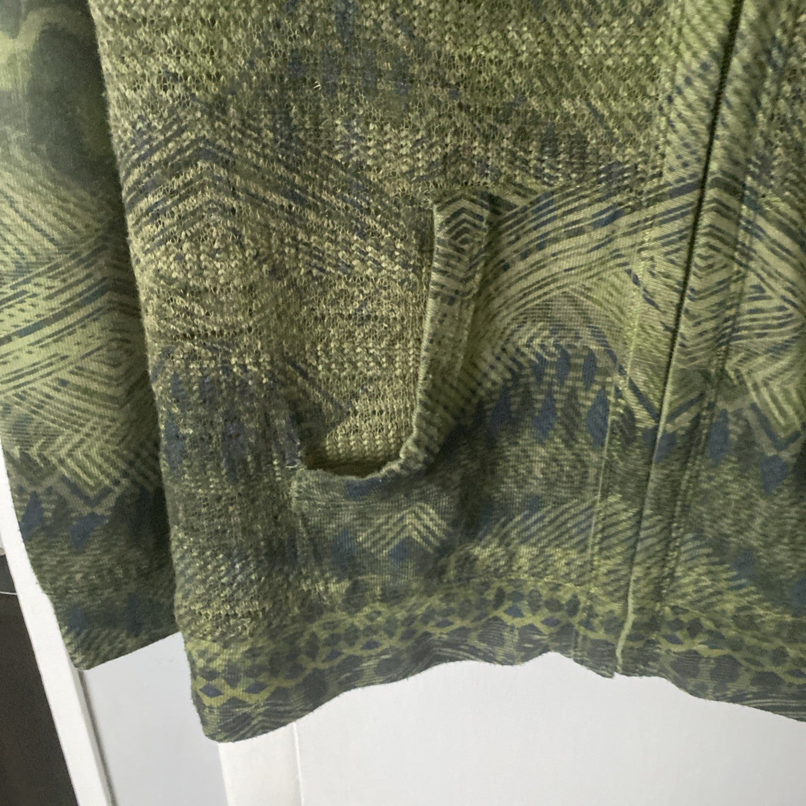 Women’s zip up hoodie energy XL world war dark green