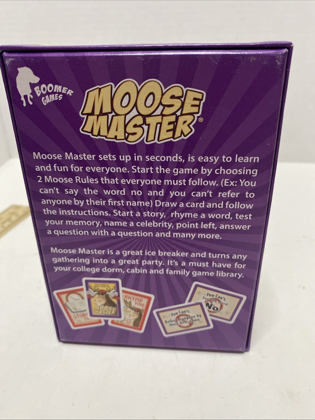 Moose Master Card Game Party Game, Boomer Games 2021 Complete