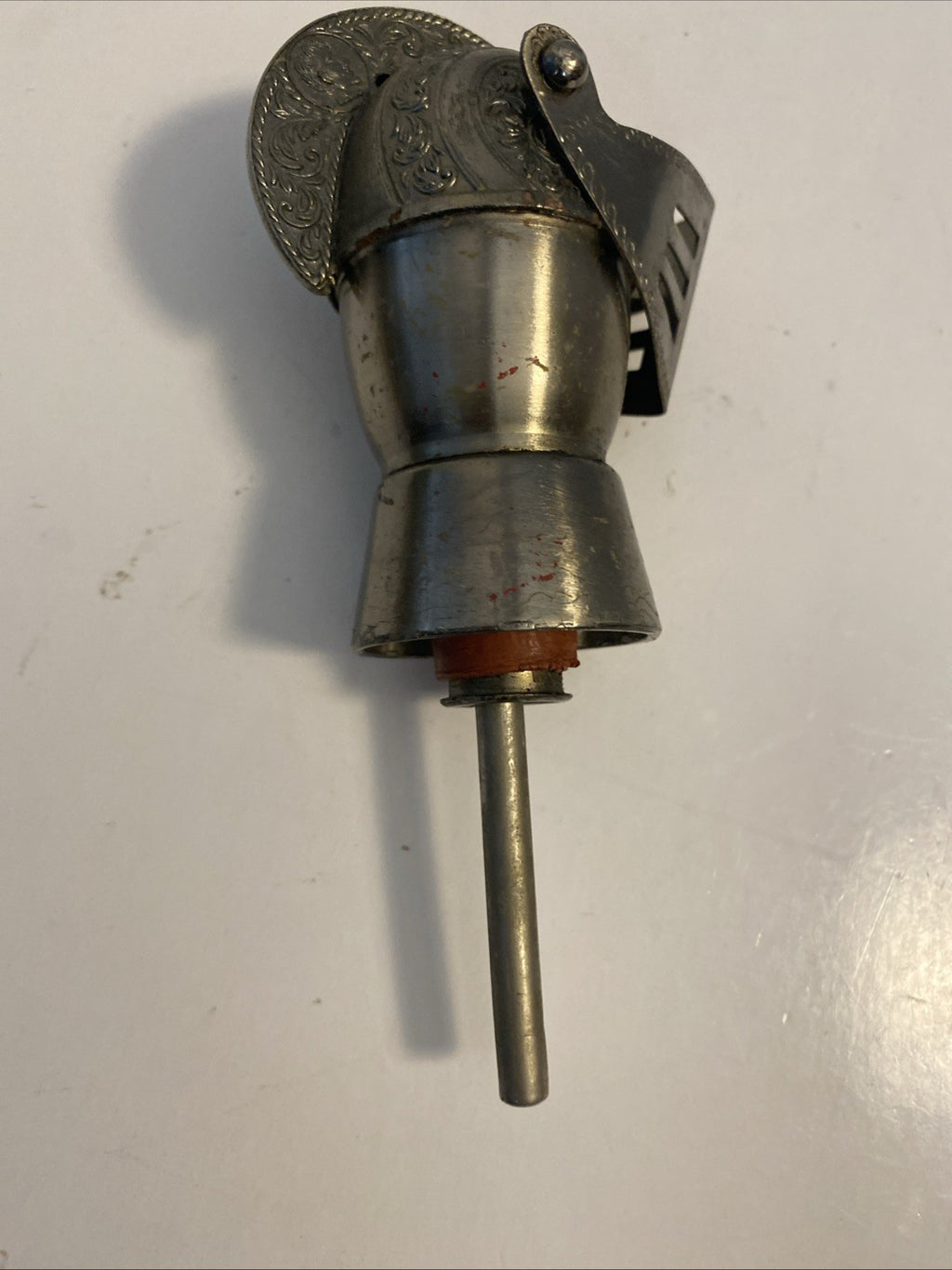 Vintage Rare Mideval Knight Wine Topper, Pouring Spout 