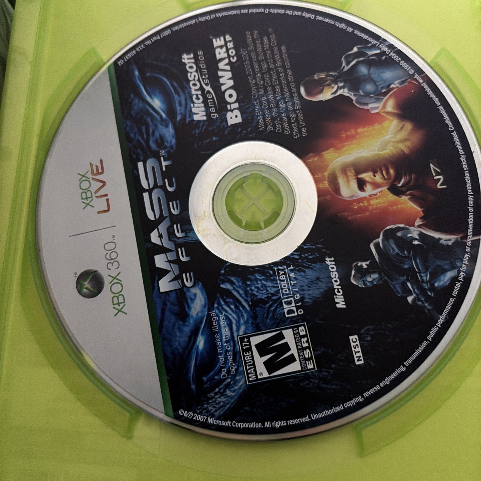 Mass Effect (Microsoft Xbox 360, 2007)