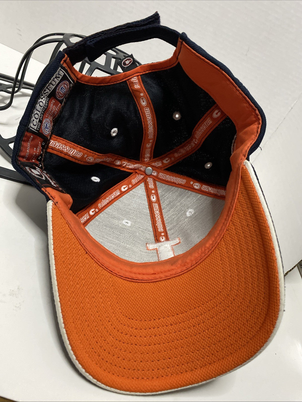 Vintage University of Illinois Hat Fighting Illini Hat Cap Chief Illniwek Logo