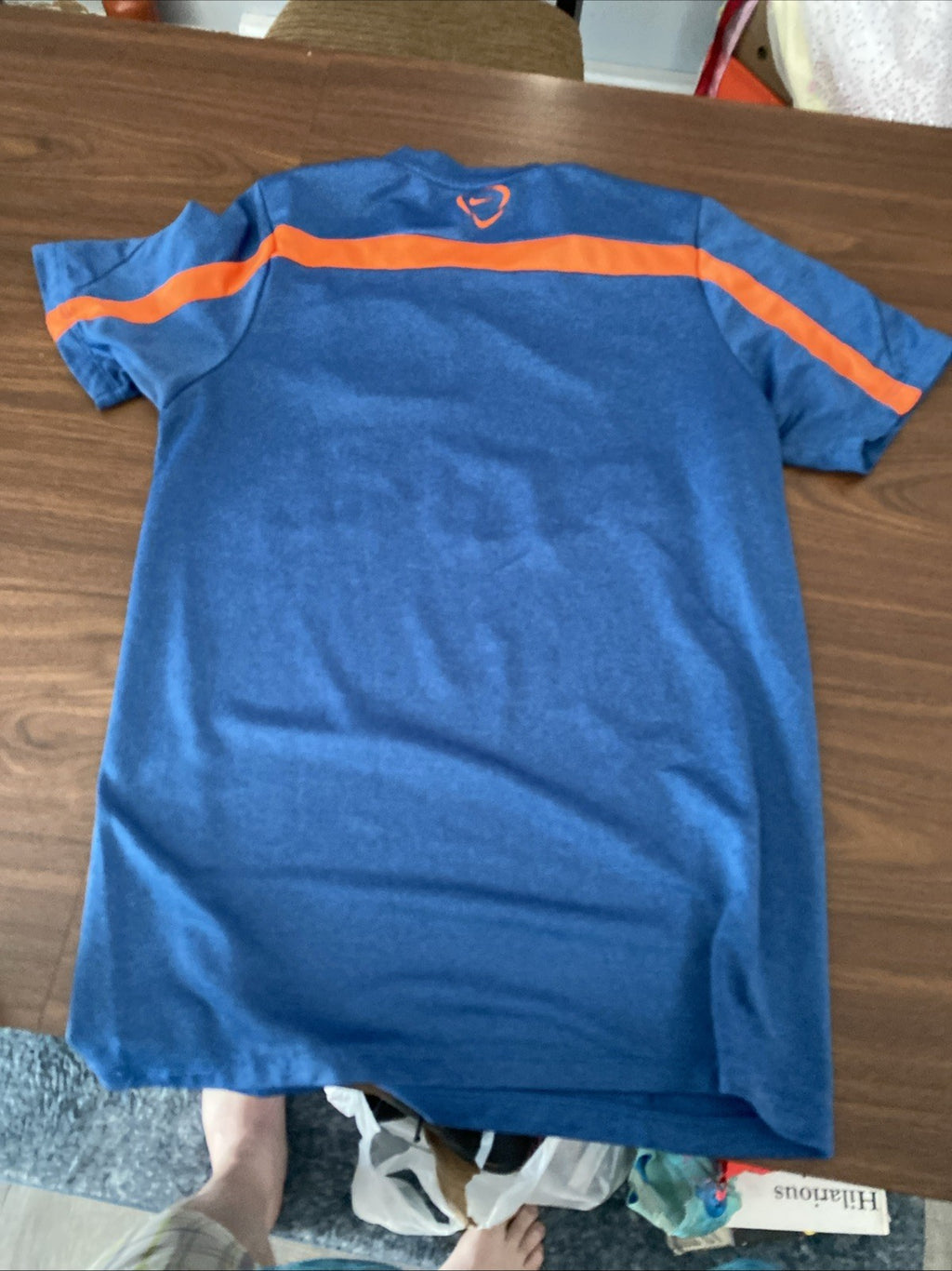 Nike Netherlands KNVB Holland Away Soccer Jersey 2014 Blue Orange Mens Medium