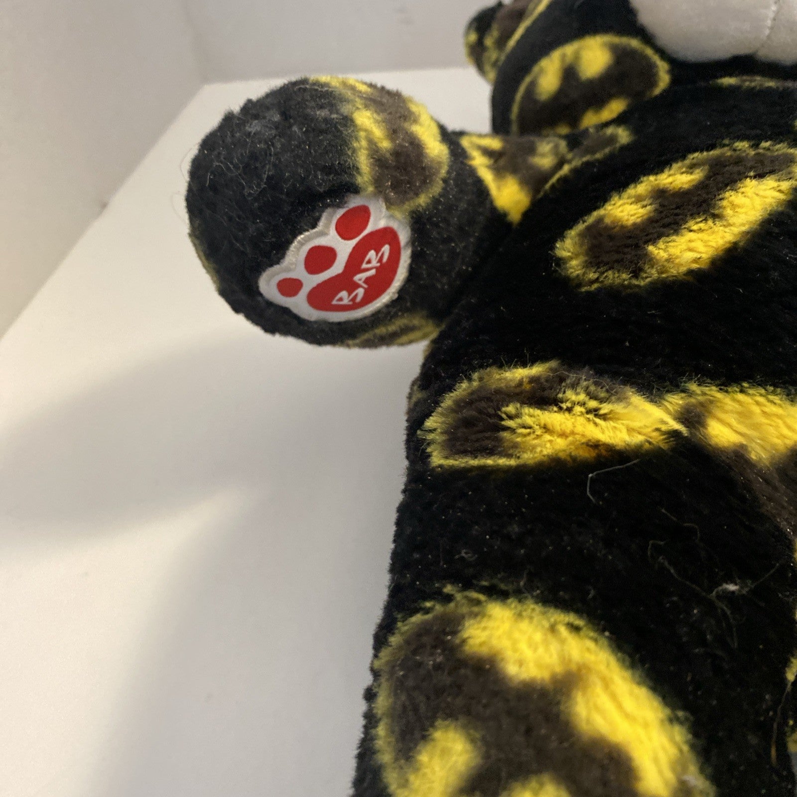 Batman Logo Build A Bear Black And Yellow Stuffed Animal Plush Bear 16" 2014