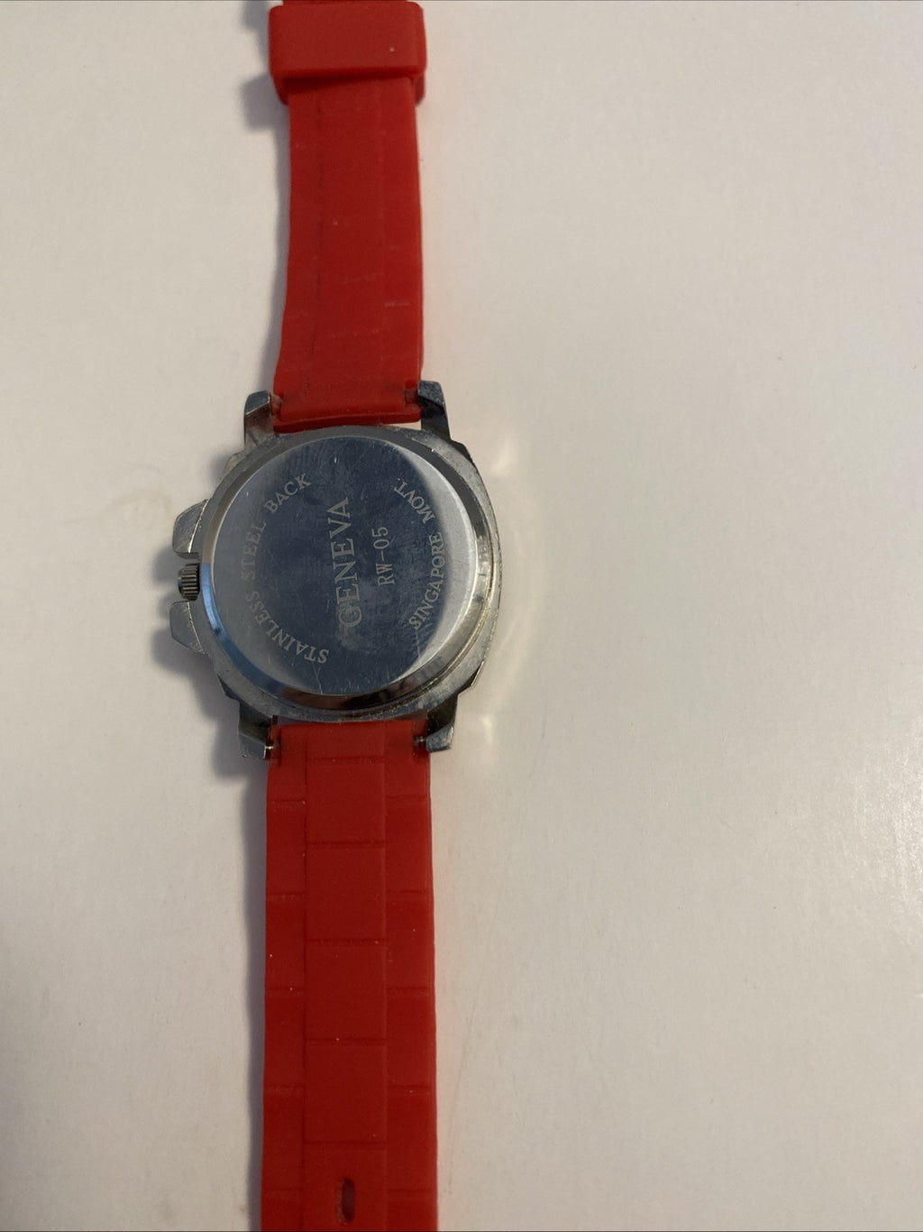 Working Vintage Women's Geneva Quartz Watch W/ Gel Band. New Battery
