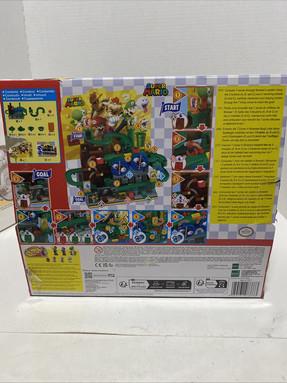 Super Mario Adventure Game Deluxe Bowser Castle and 7 Traps Complete