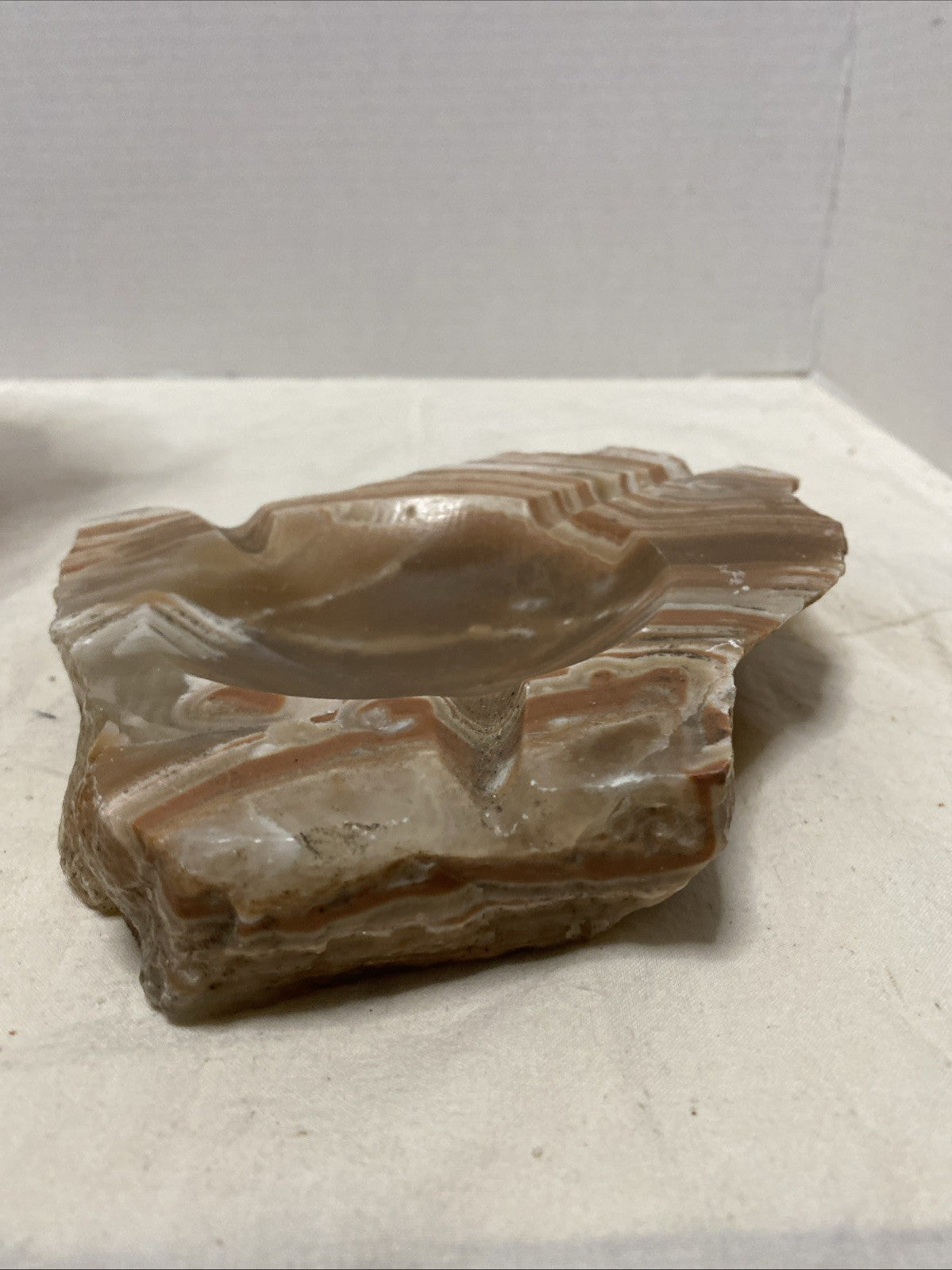 Vintage Ashtray Marble Stone  Mid-century Modern