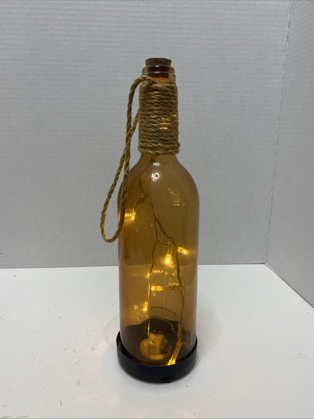 Infinity LED Amber Bottle with Lights