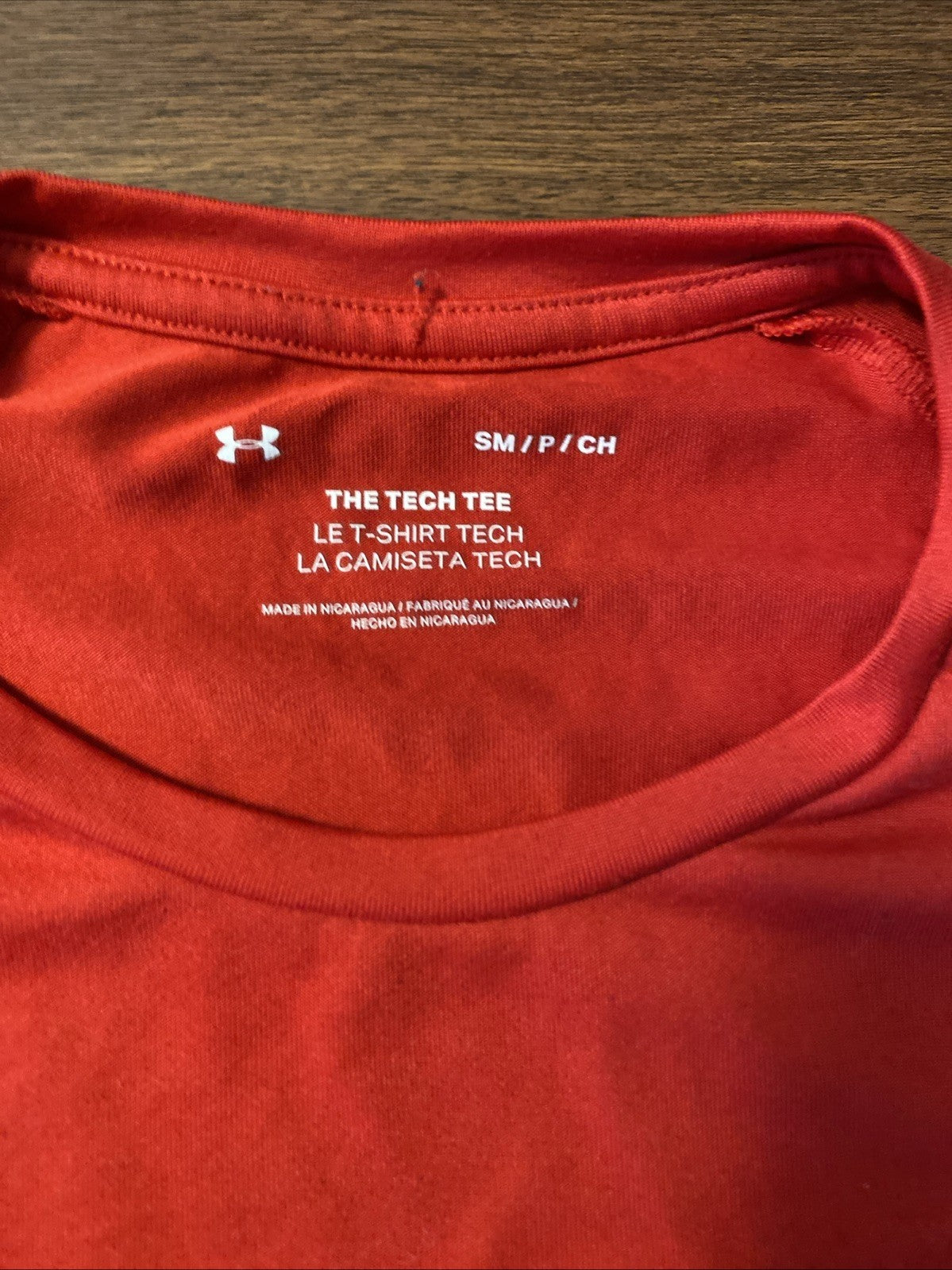 Under Armour Shirt Men’s Sm Red Short Sleeve Performance Workout Tech Tee