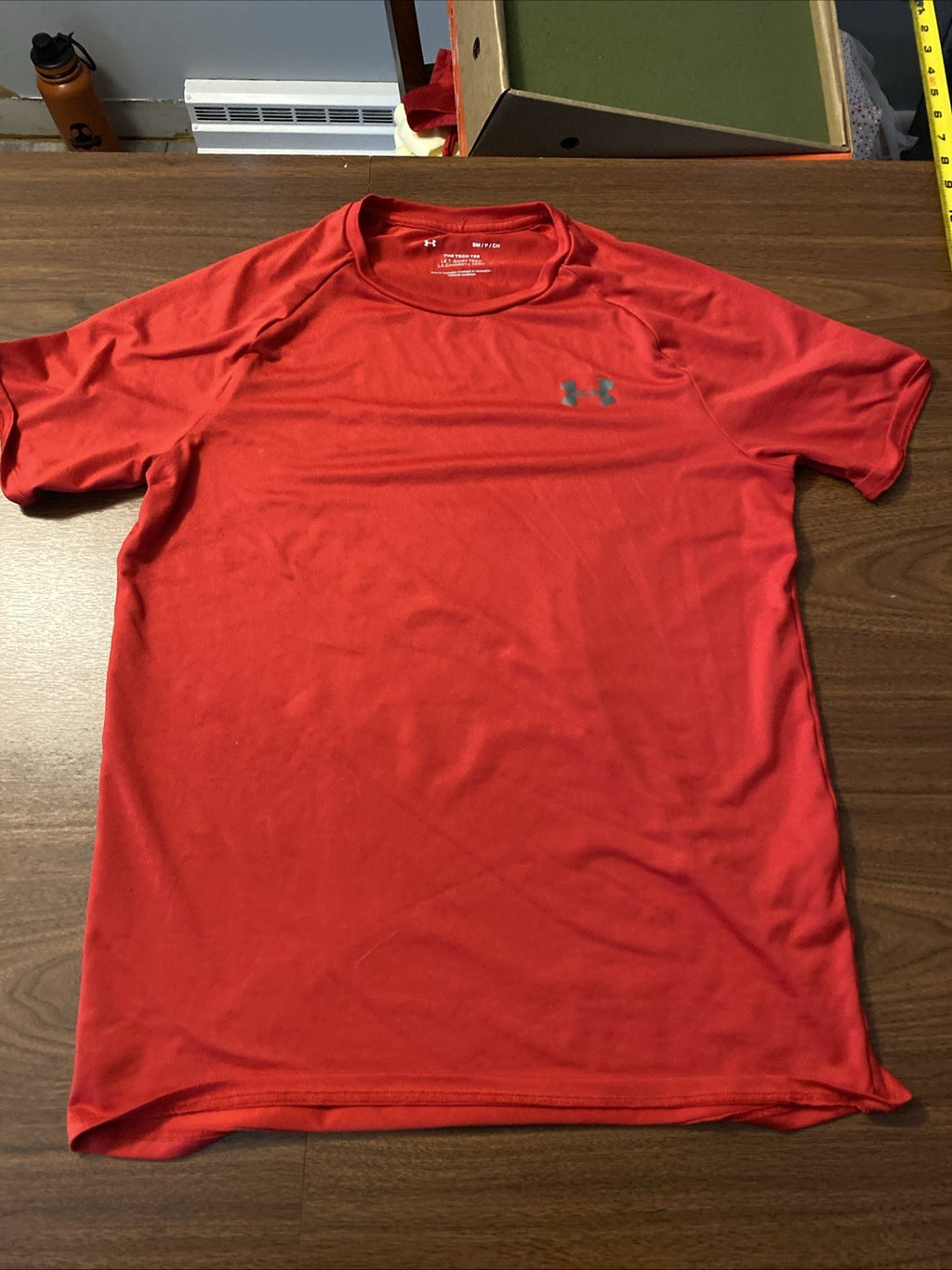 Under Armour Shirt Men’s Sm Red Short Sleeve Performance Workout Tech Tee