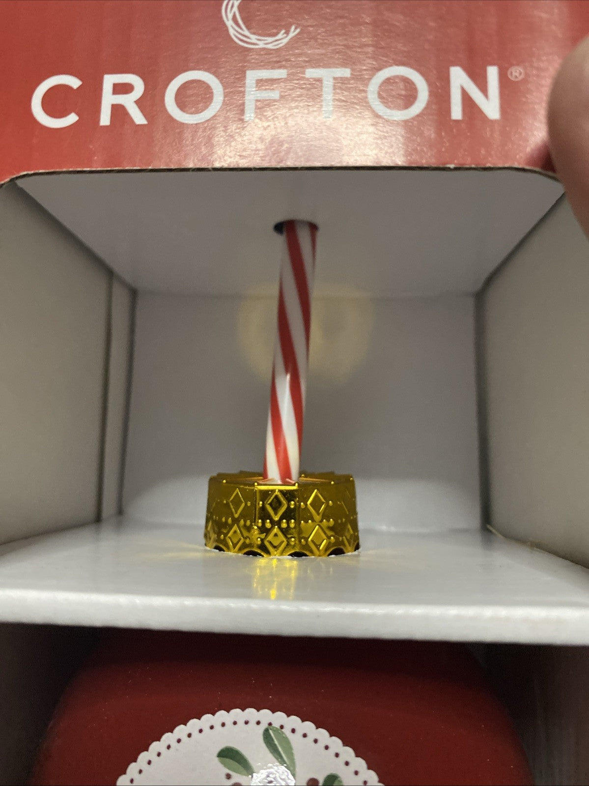 New - Crofton  Ornament Sipper Merry and Bright Christmas Drinking Sipper