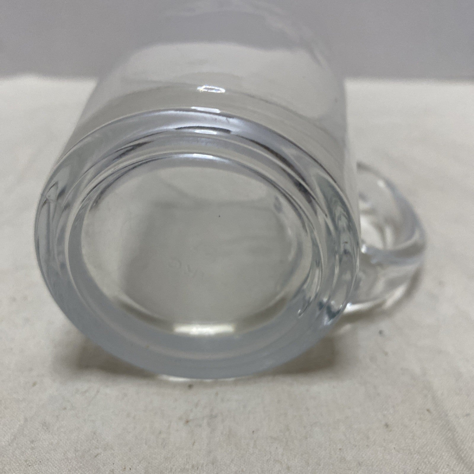 Bailey's Irish Cream Clear Glass Mug 10 Oz Embossed Lettering