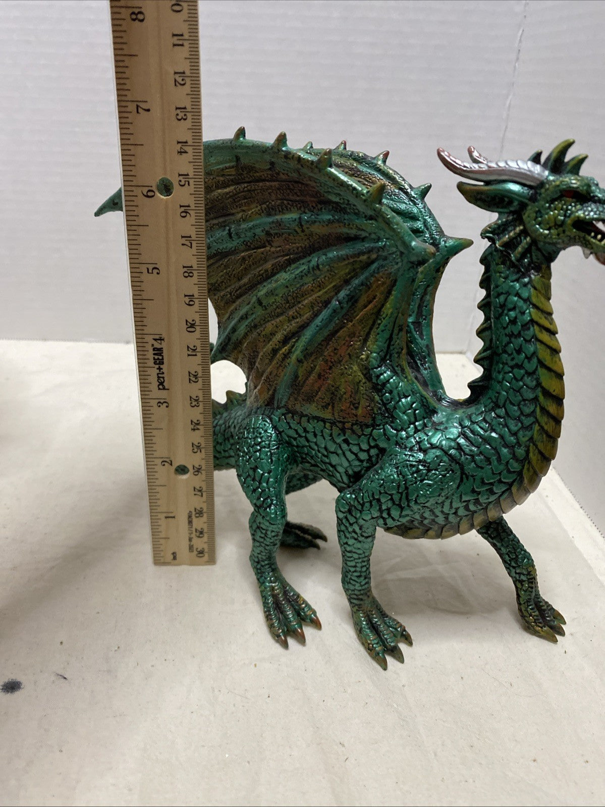Green Dragon Myths and Marvels Figure 9"x7" Soft Rubber