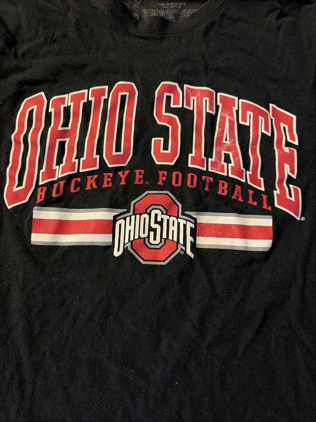 Ohio State University Buckeye Football Varsity T-Shirt Size Medium 2018 Schedule