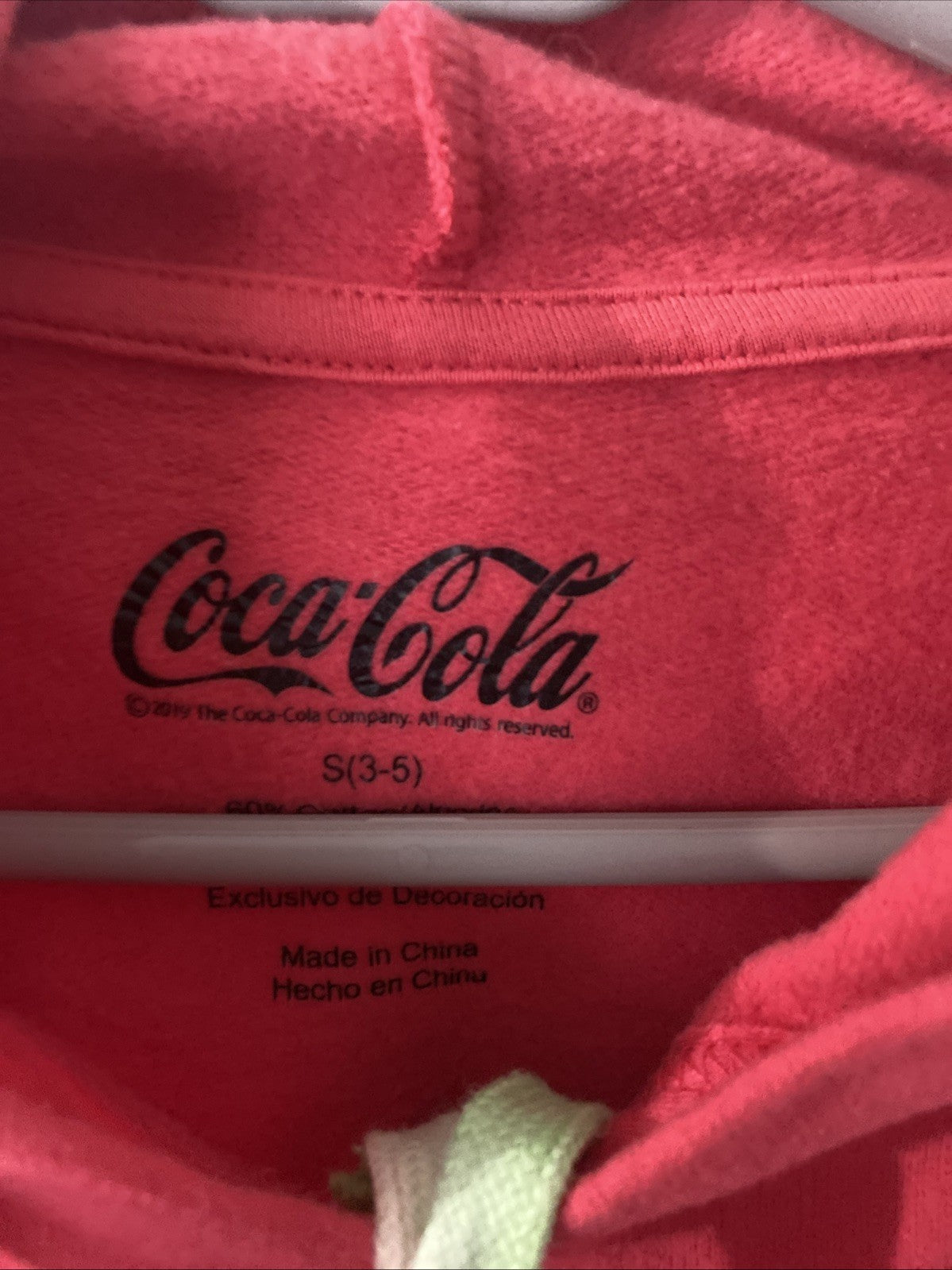 COCA COLA COKE SWEATER HOODIE Youth  S 3/5