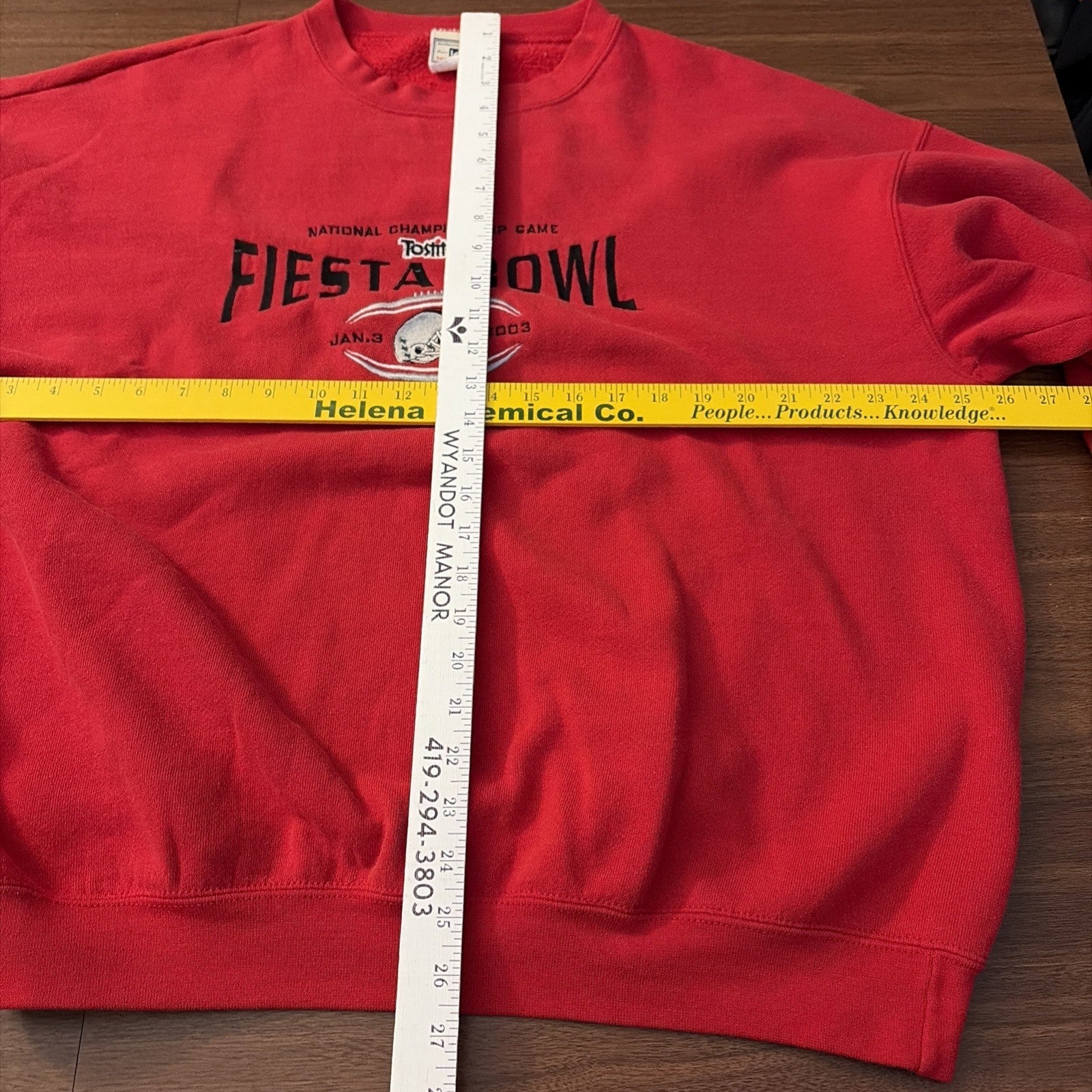 Vintage XL 2003 Ohio State Buckeyes Tostitos Fiesta Bowl Sweatshirt Red