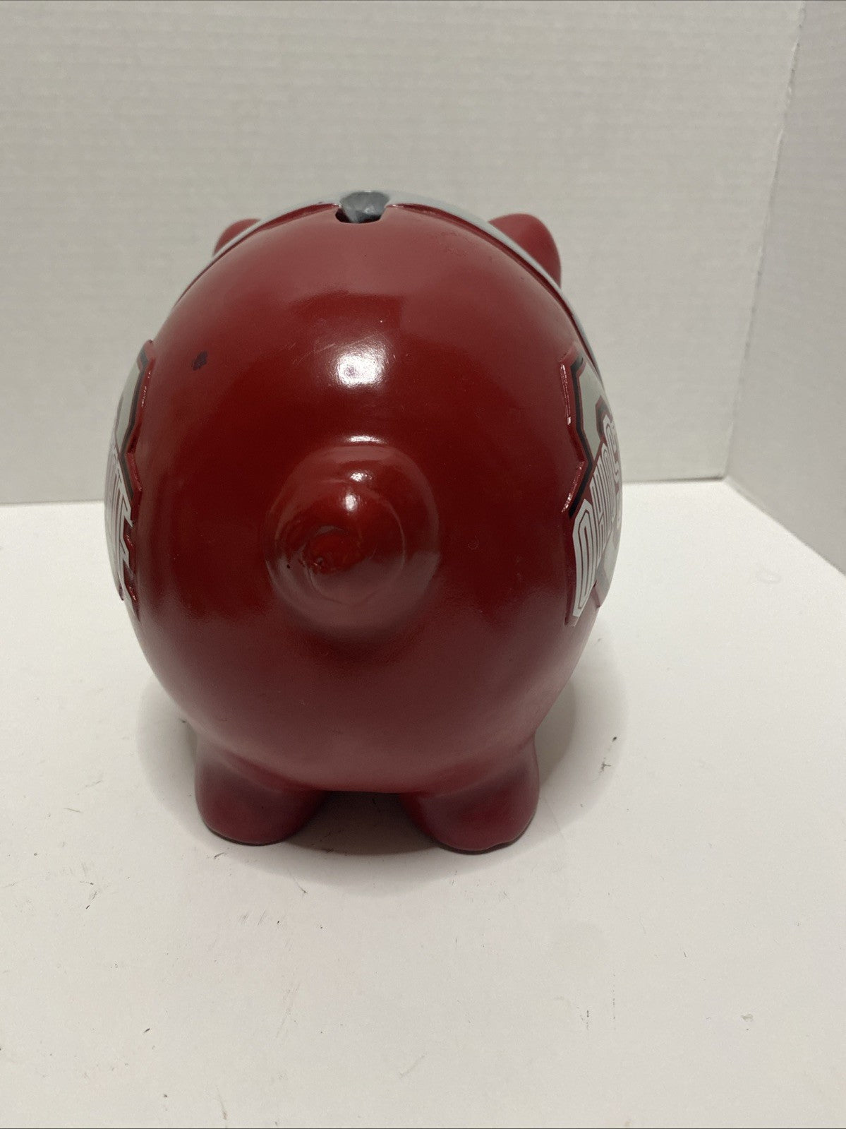 OSU Ohio State University buckeyes Ceramic Piggy Bank College Football 9”